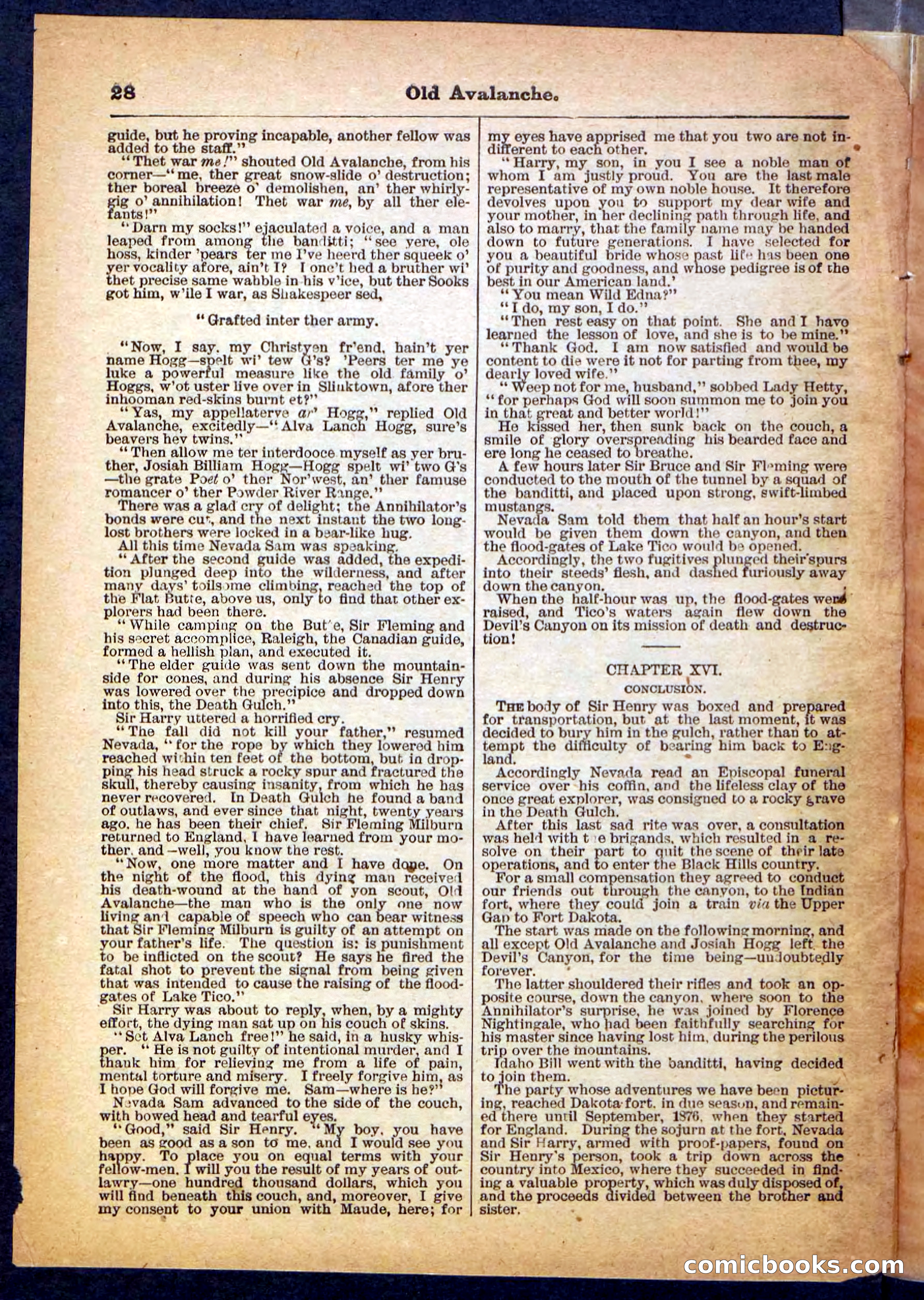 Beadle's Pocket Library, No. 26 — page 28 of 32