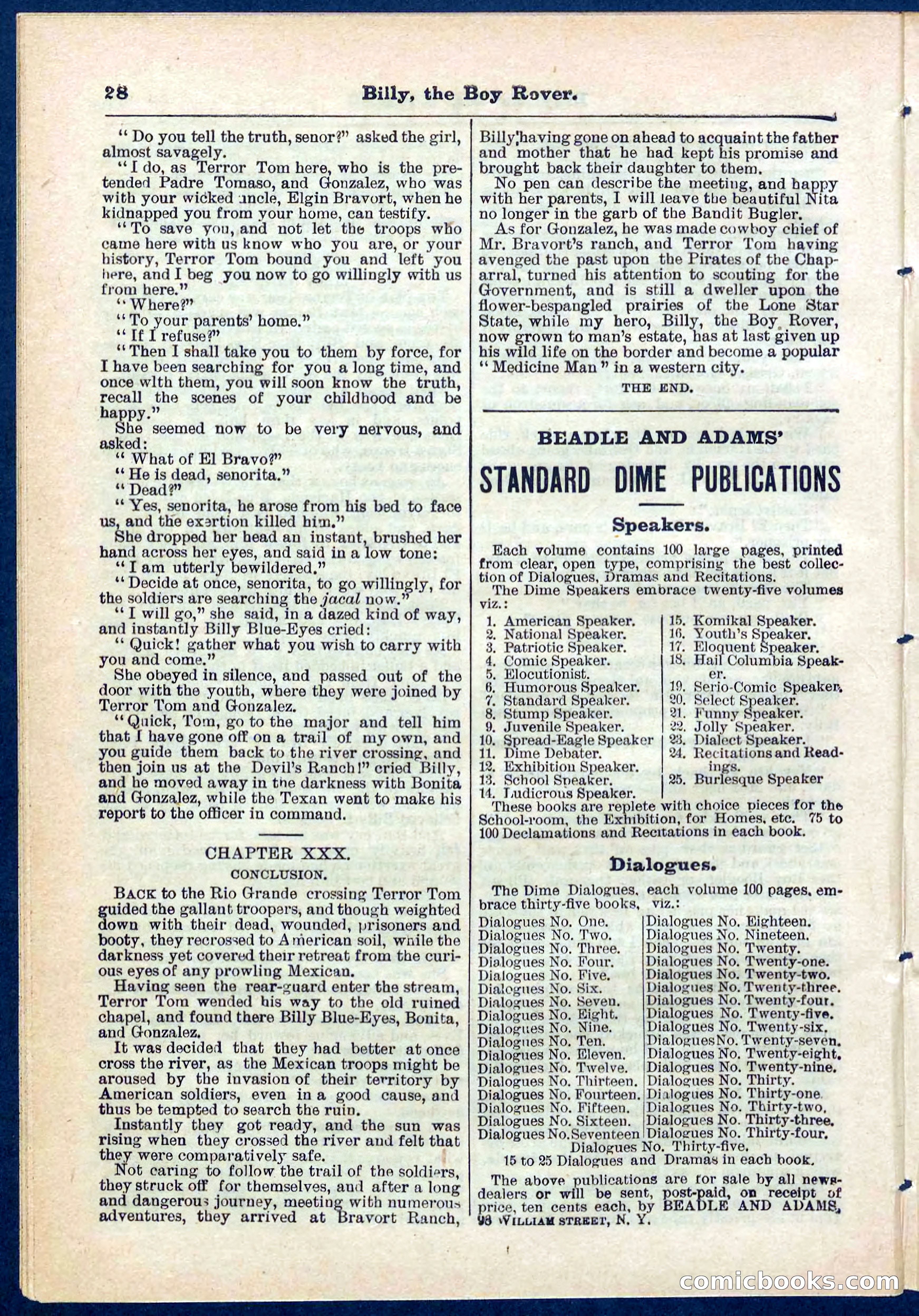 Beadle's Pocket Library No. 262 — page 28 of 32