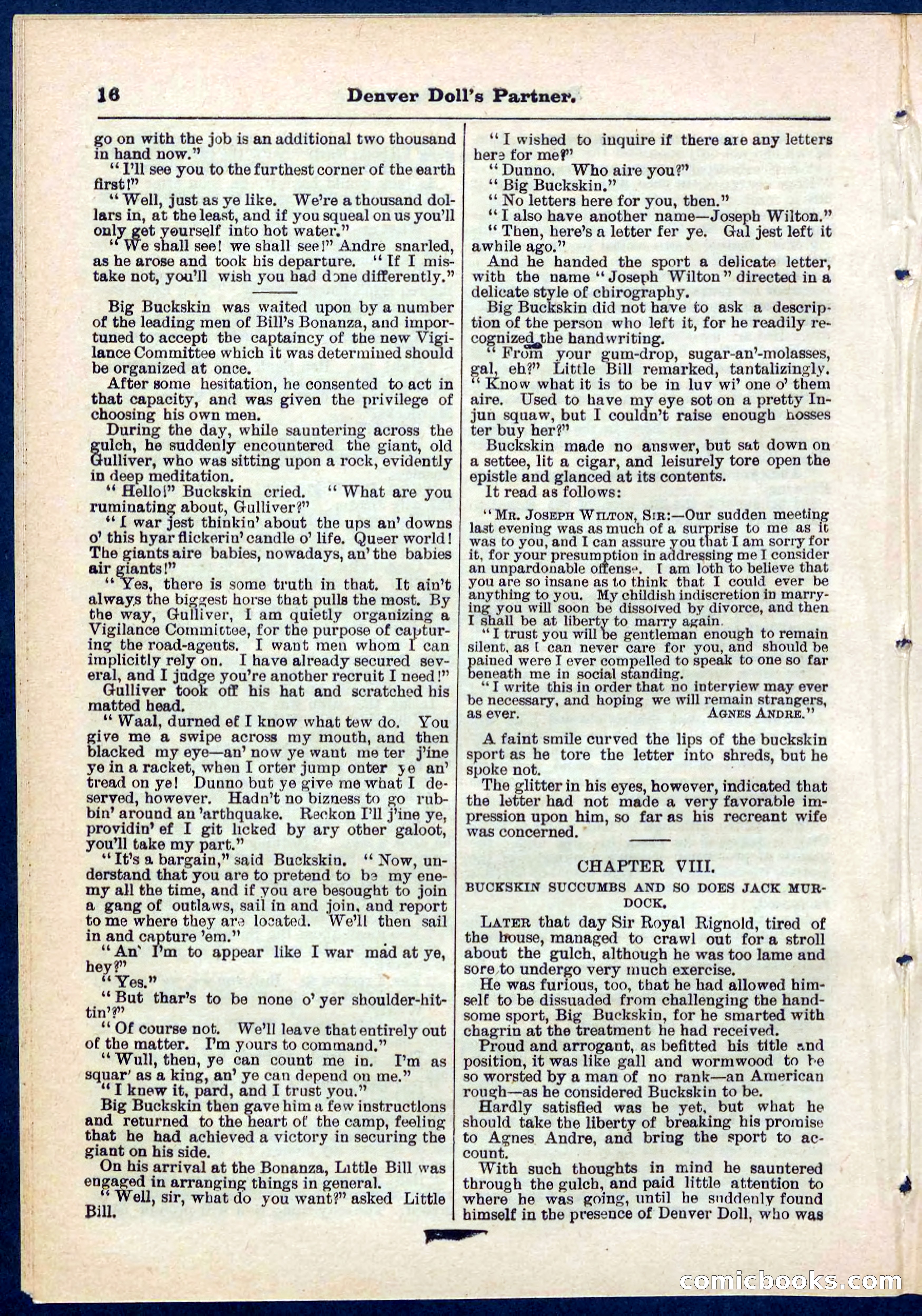 Beadle's Pocket Library No. 264 — page 16 of 32