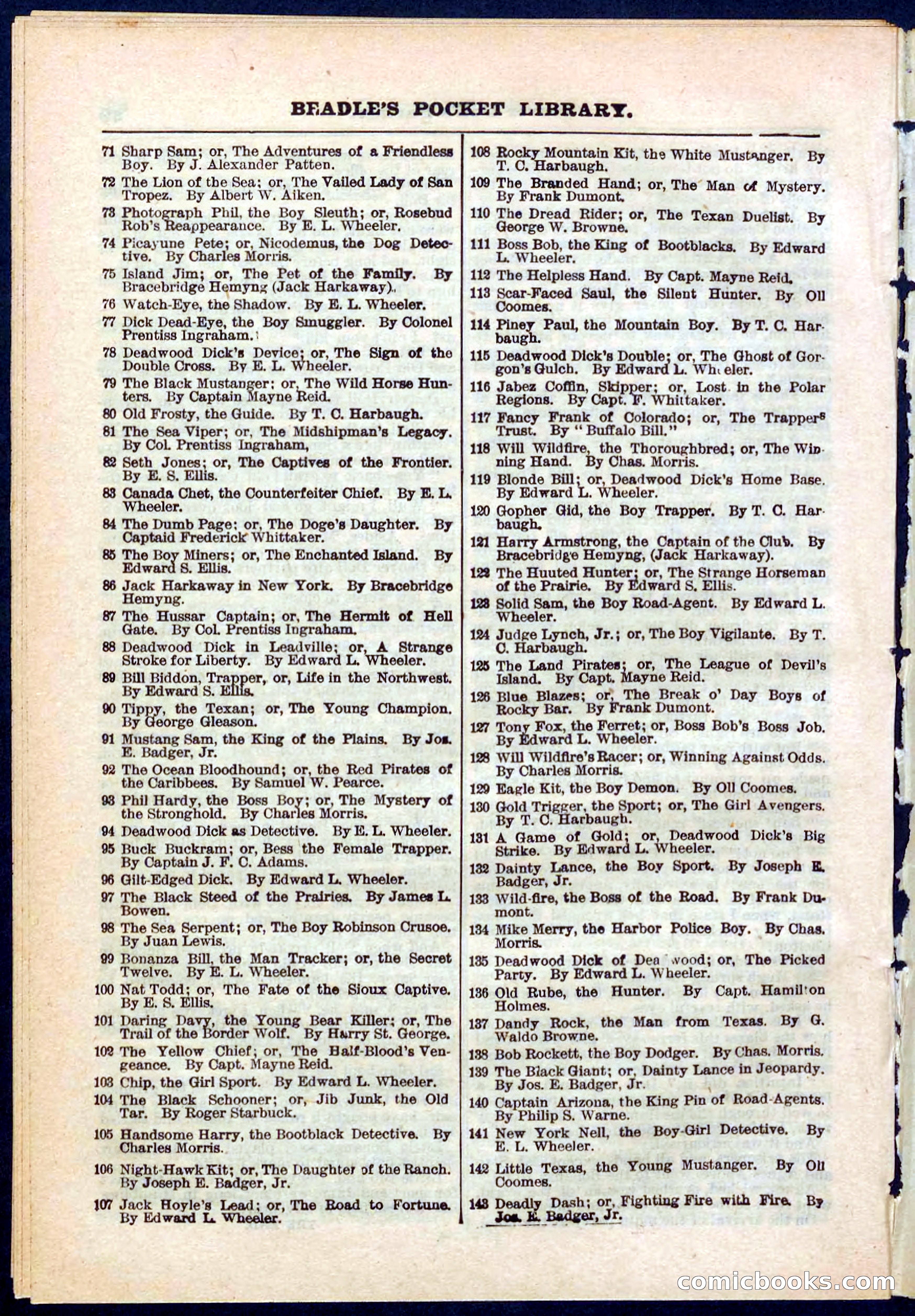 Beadle's Pocket Library No. 264 — page 30 of 32