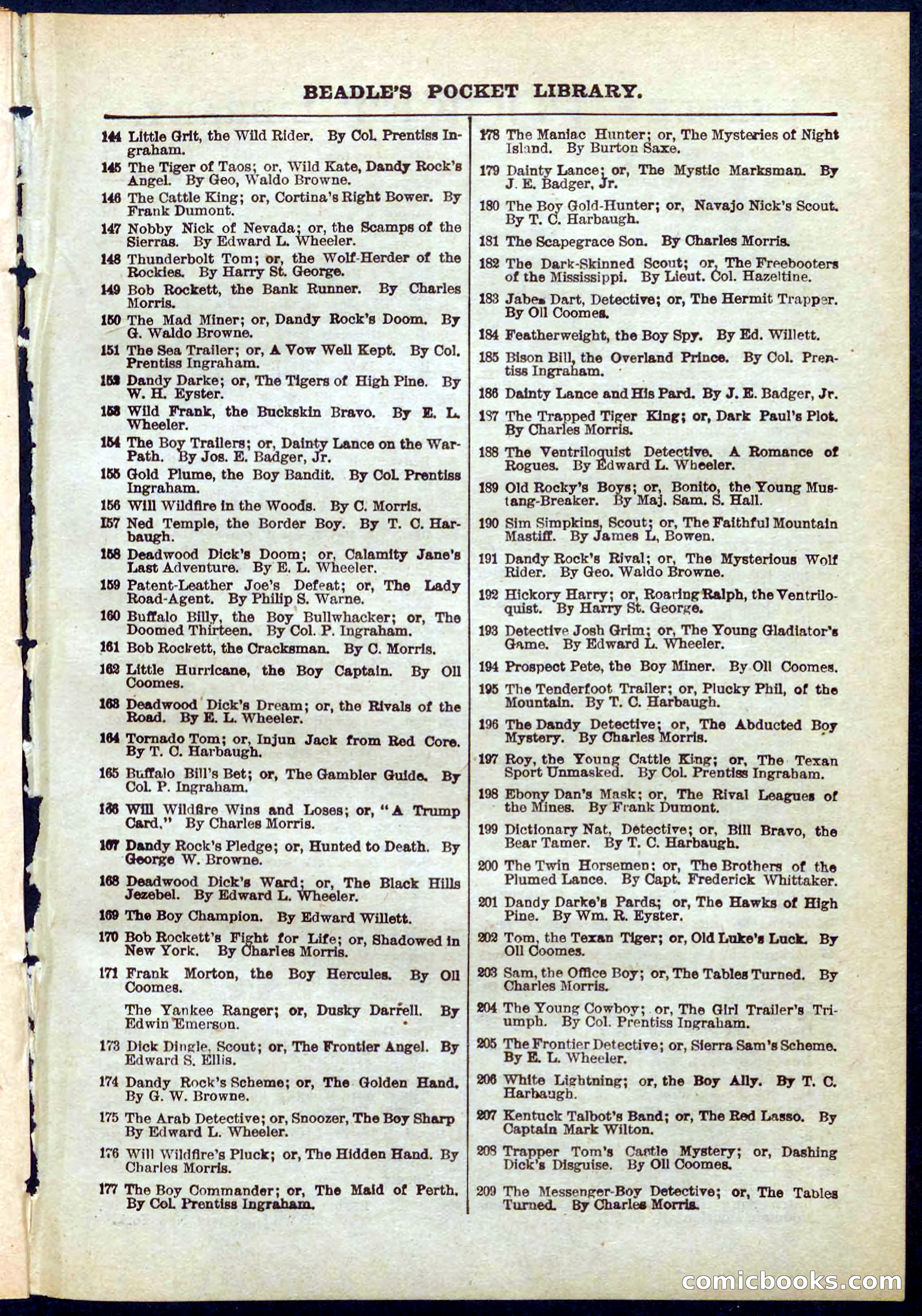 Beadle's Pocket Library No. 264 — page 31 of 32