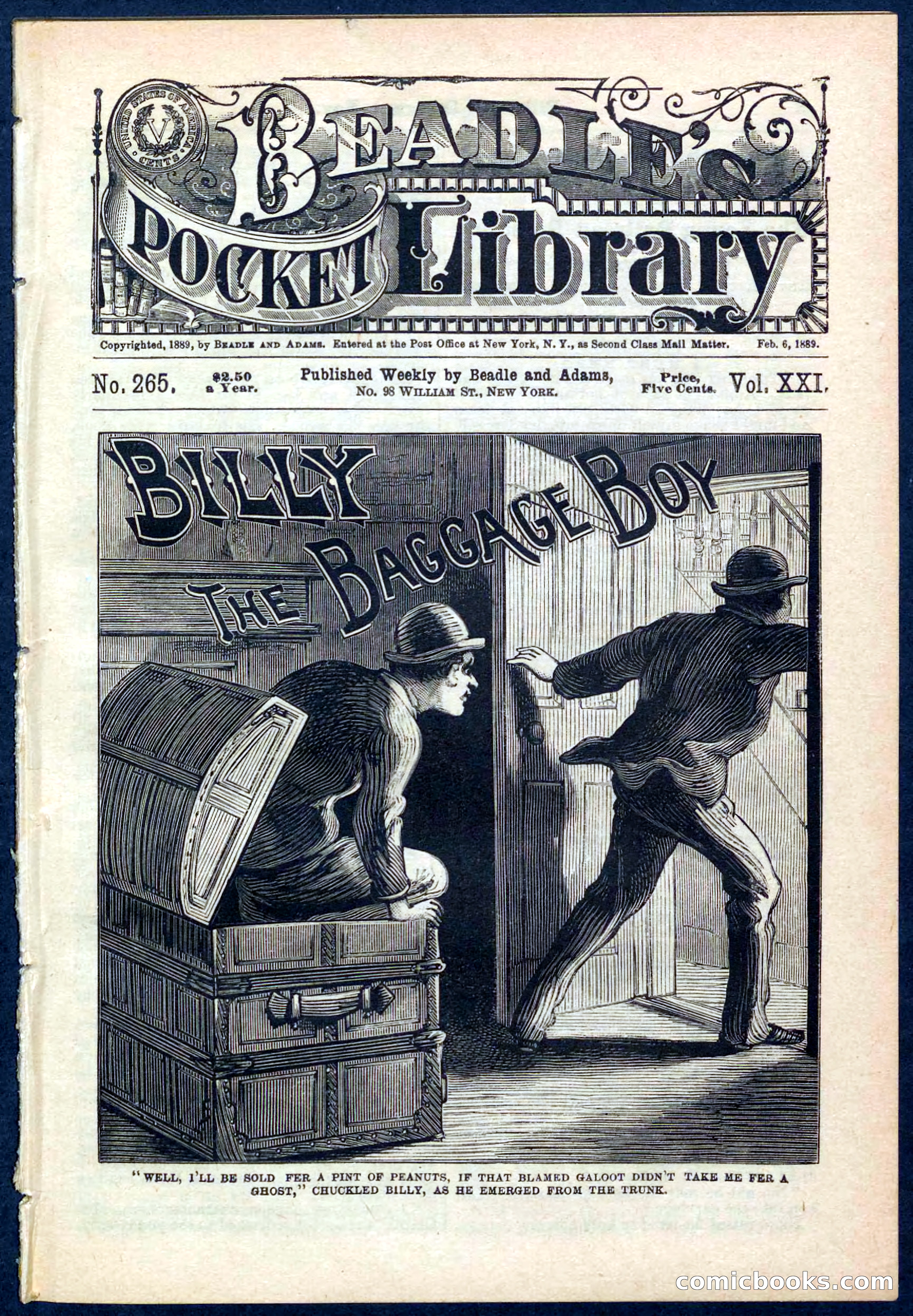 Beadle's Pocket Library No. 265 — page 1 of 48