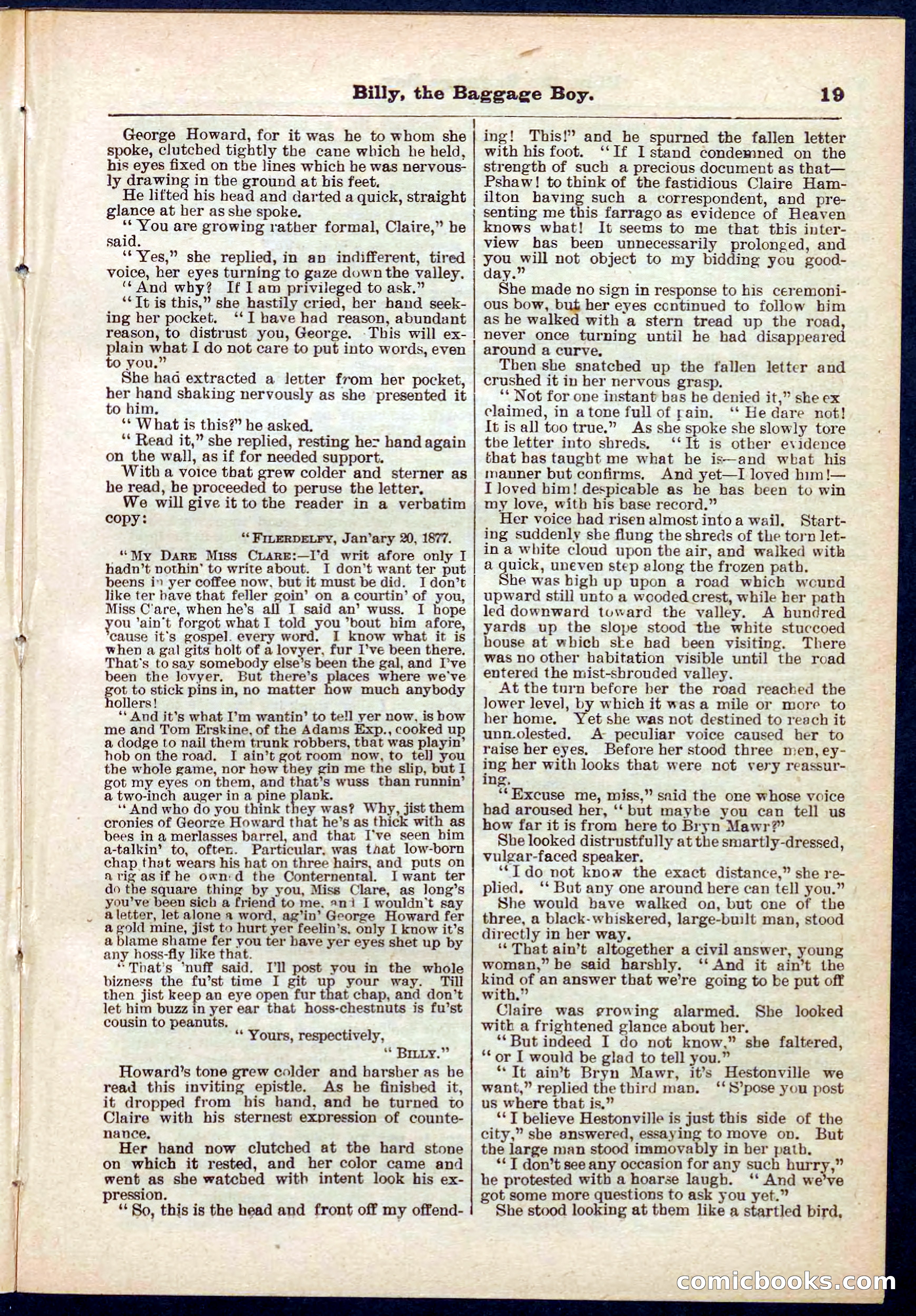 Beadle's Pocket Library No. 265 — page 19 of 48