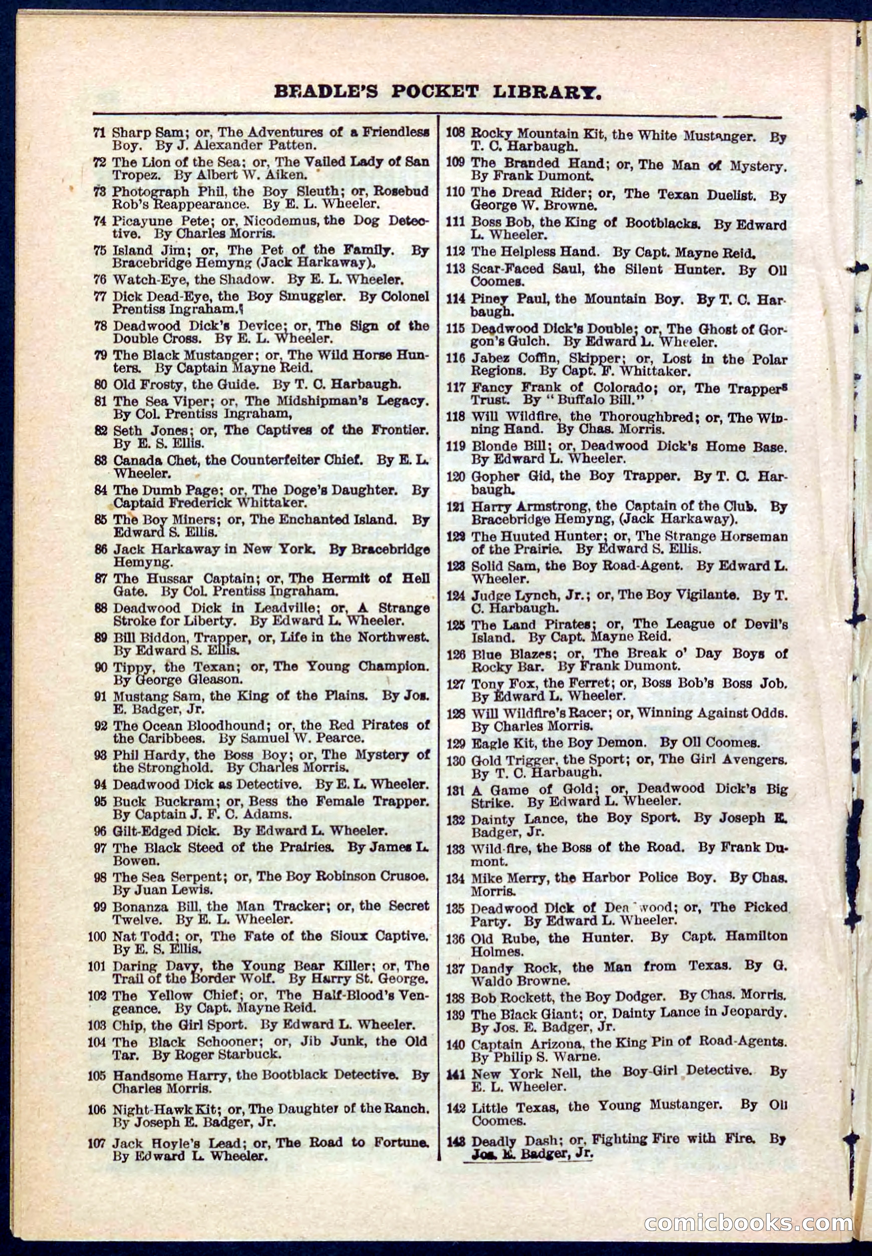 Beadle's Pocket Library No. 266 — page 30 of 32
