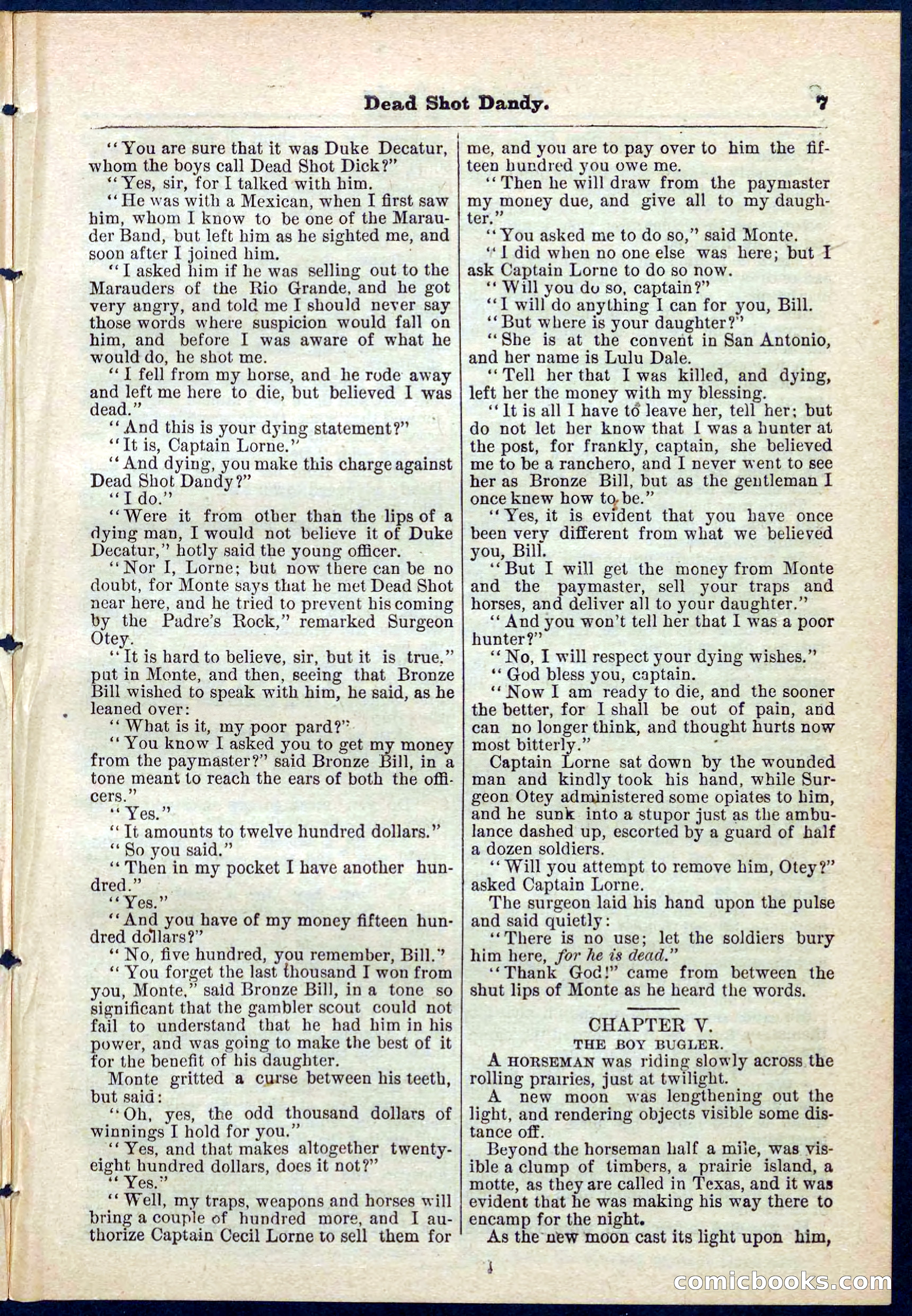 Beadle's Pocket Library No. 268 — page 7 of 32
