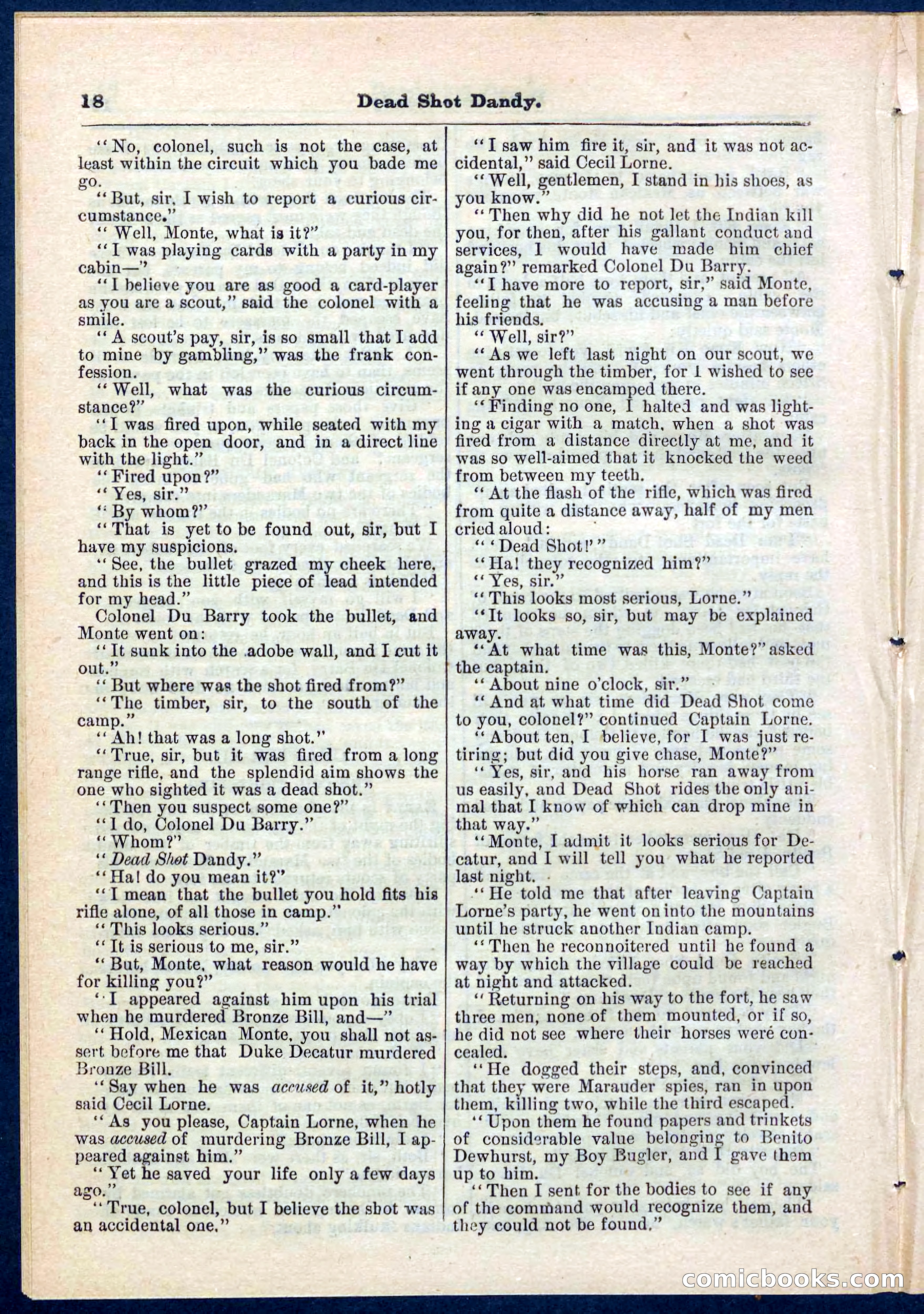 Beadle's Pocket Library No. 268 — page 18 of 32