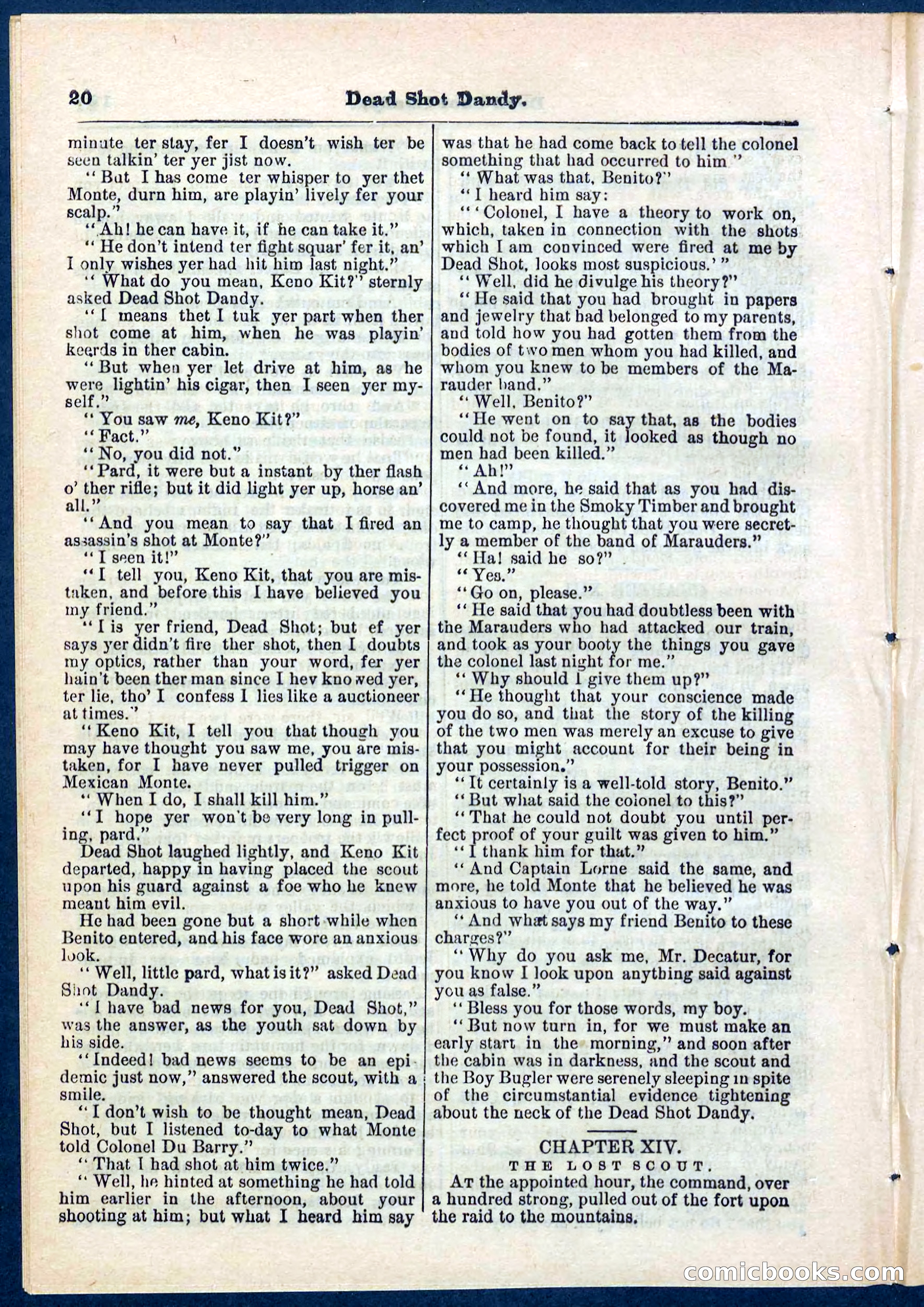 Beadle's Pocket Library No. 268 — page 20 of 32