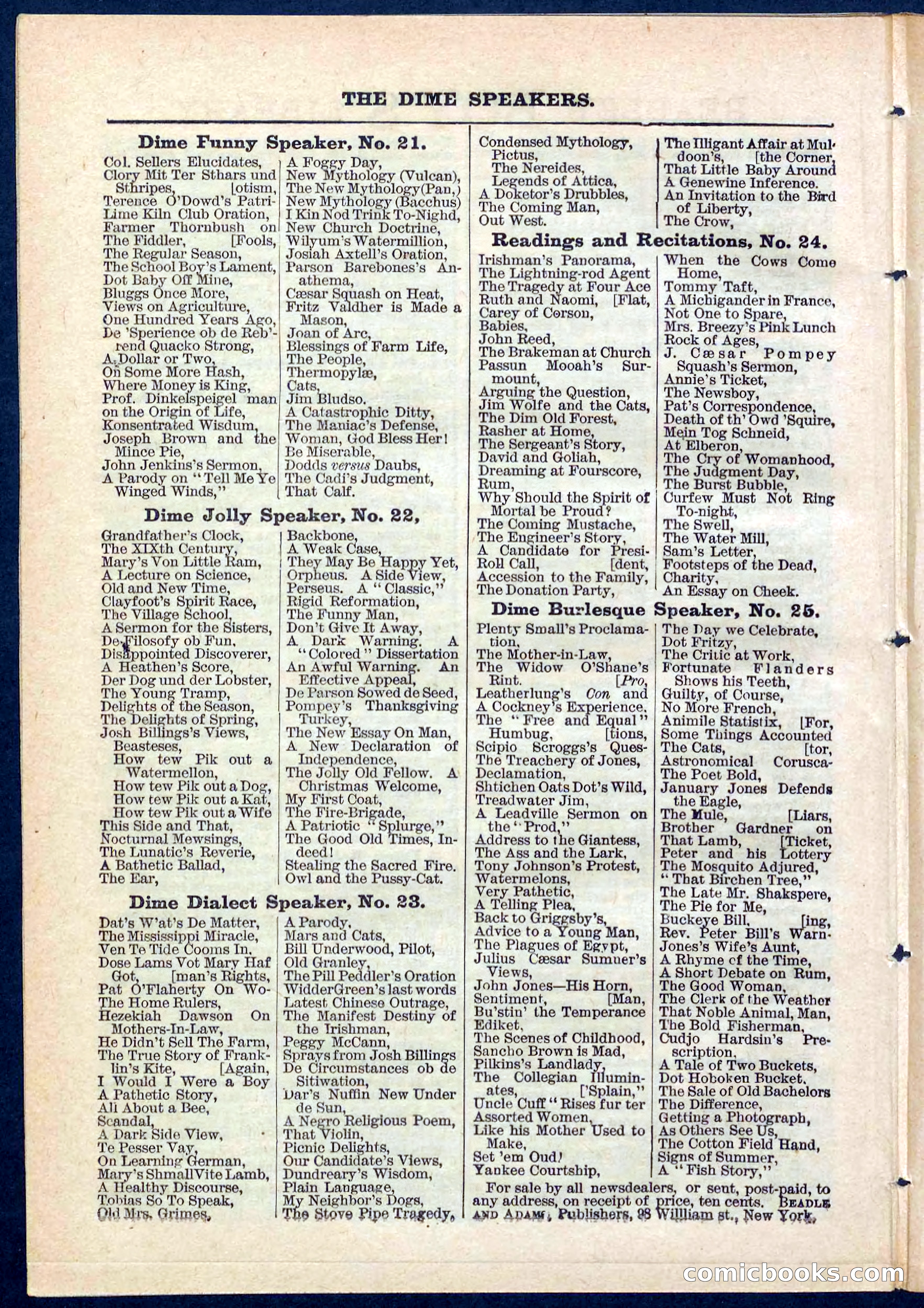 Beadle's Pocket Library No. 271 — page 40 of 48