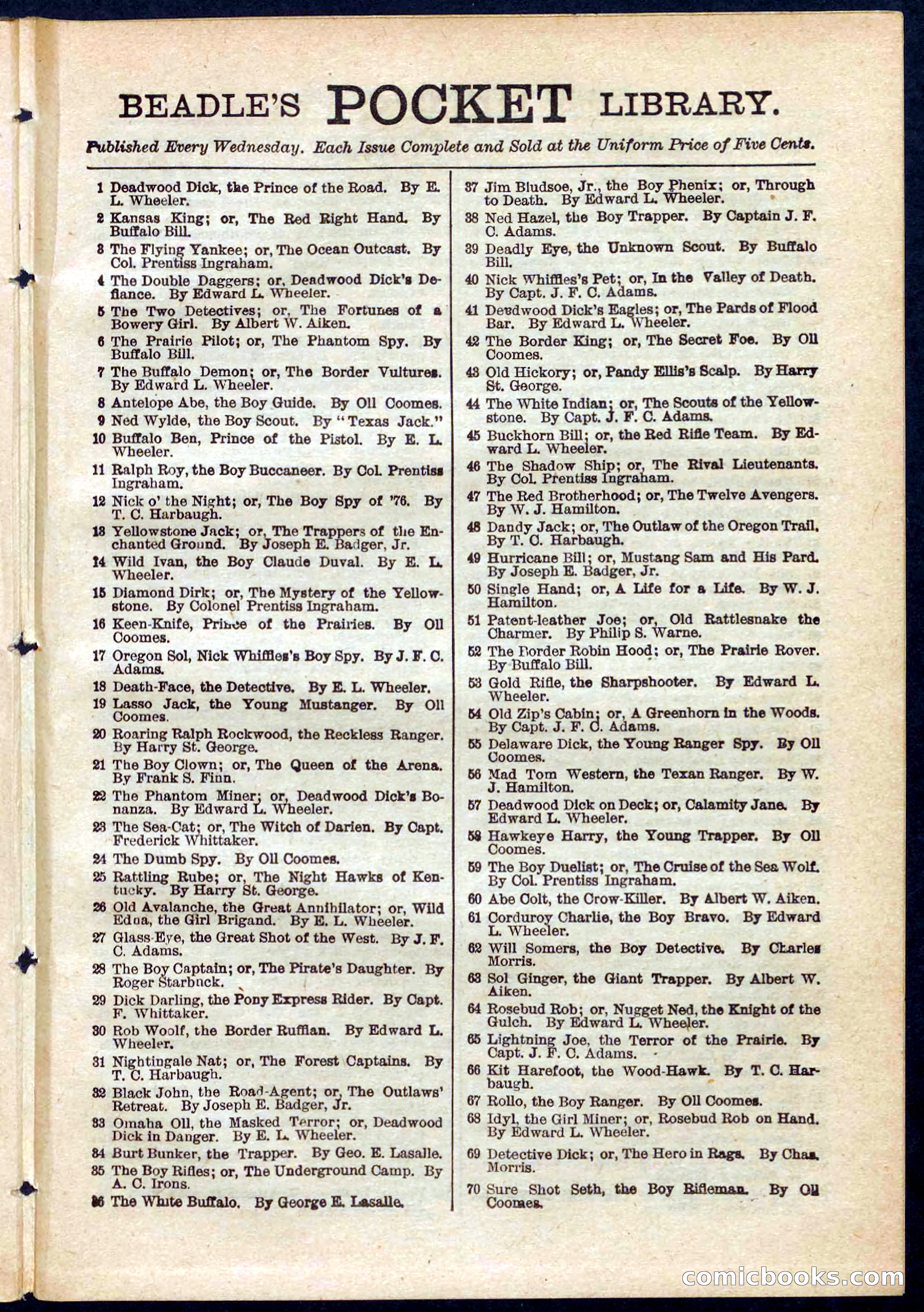 Beadle's Pocket Library No. 271 — page 45 of 48