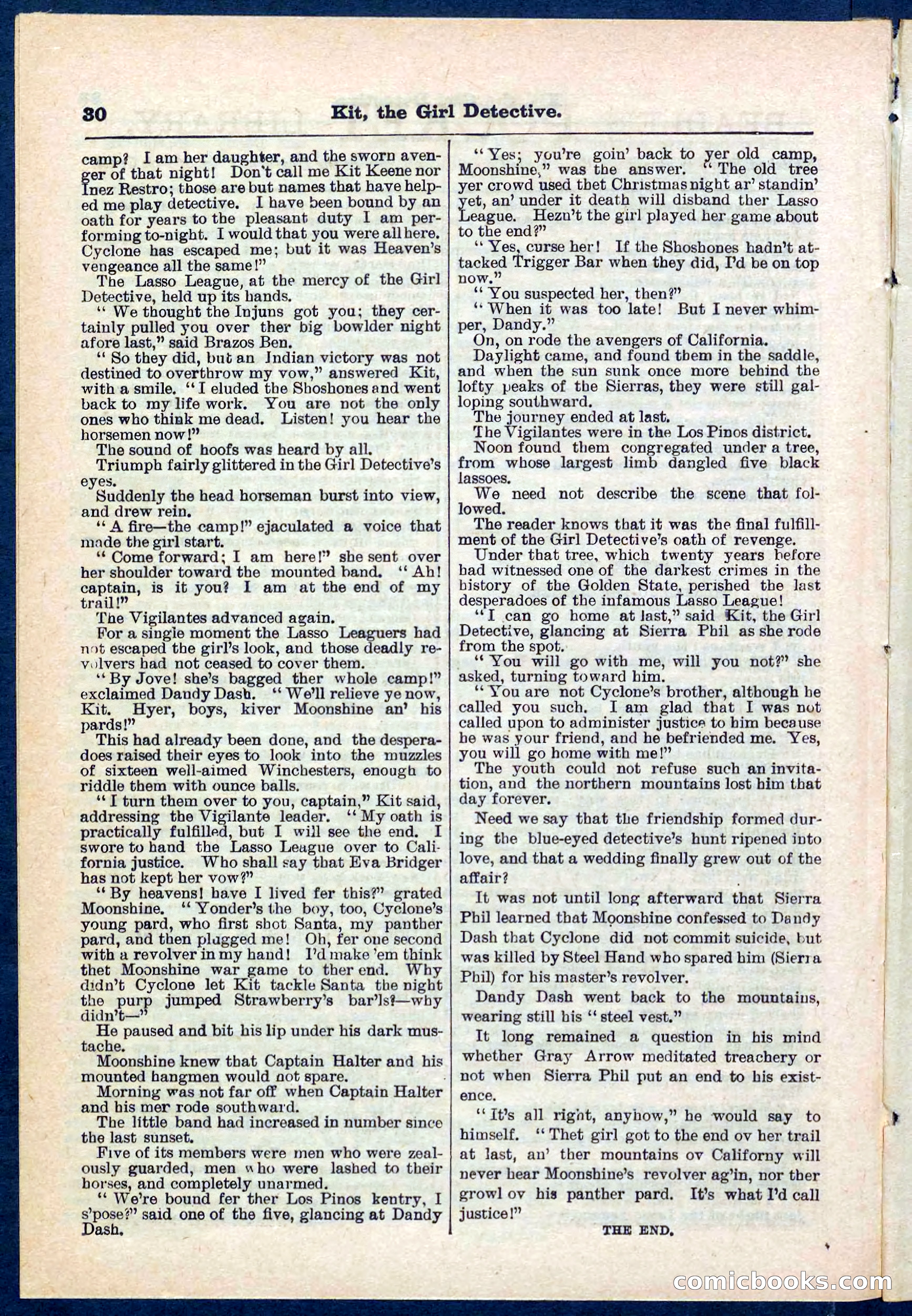 Beadle's Pocket Library No. 272 — page 30 of 32