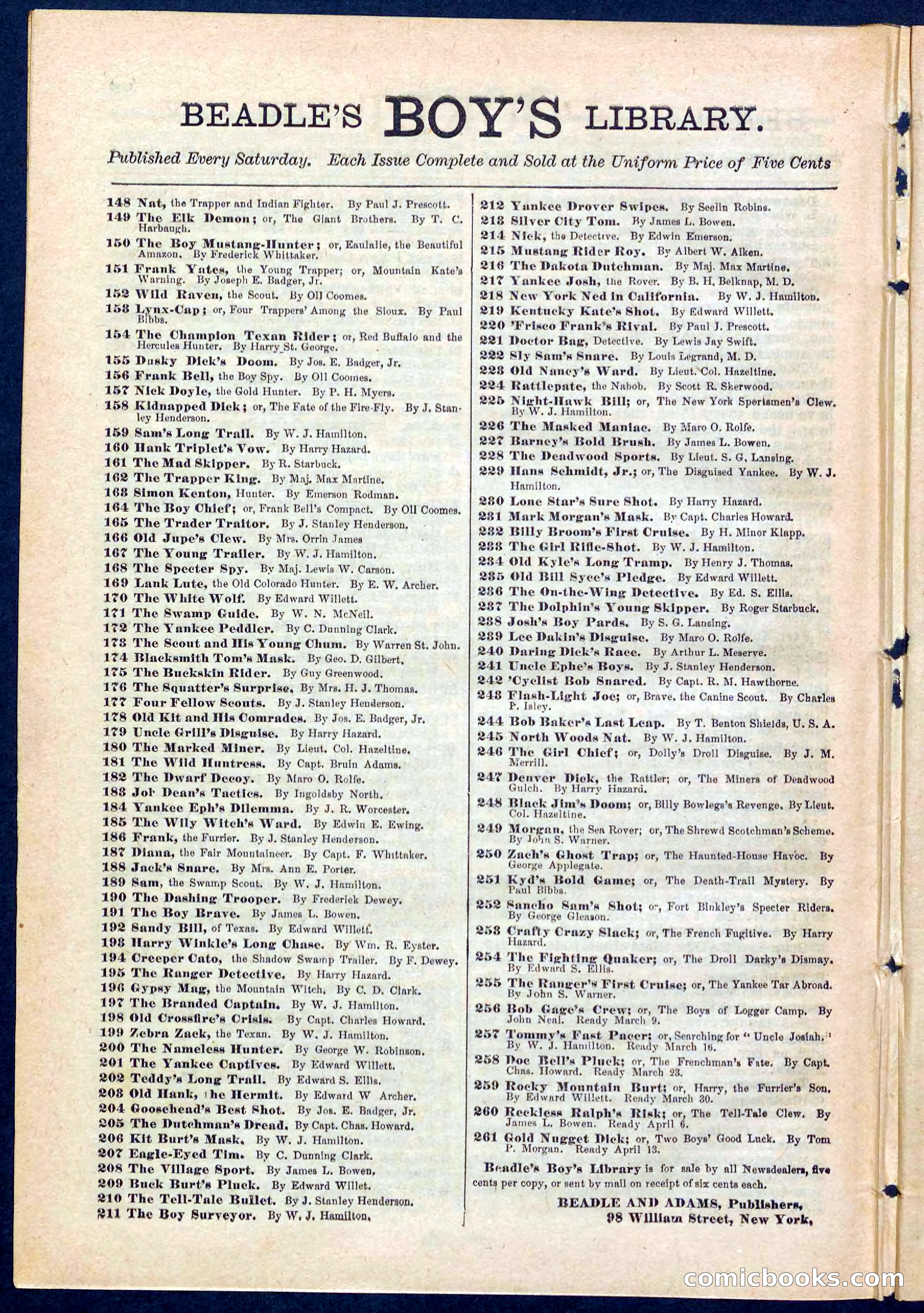 Beadle's Pocket Library No. 273 — page 28 of 32