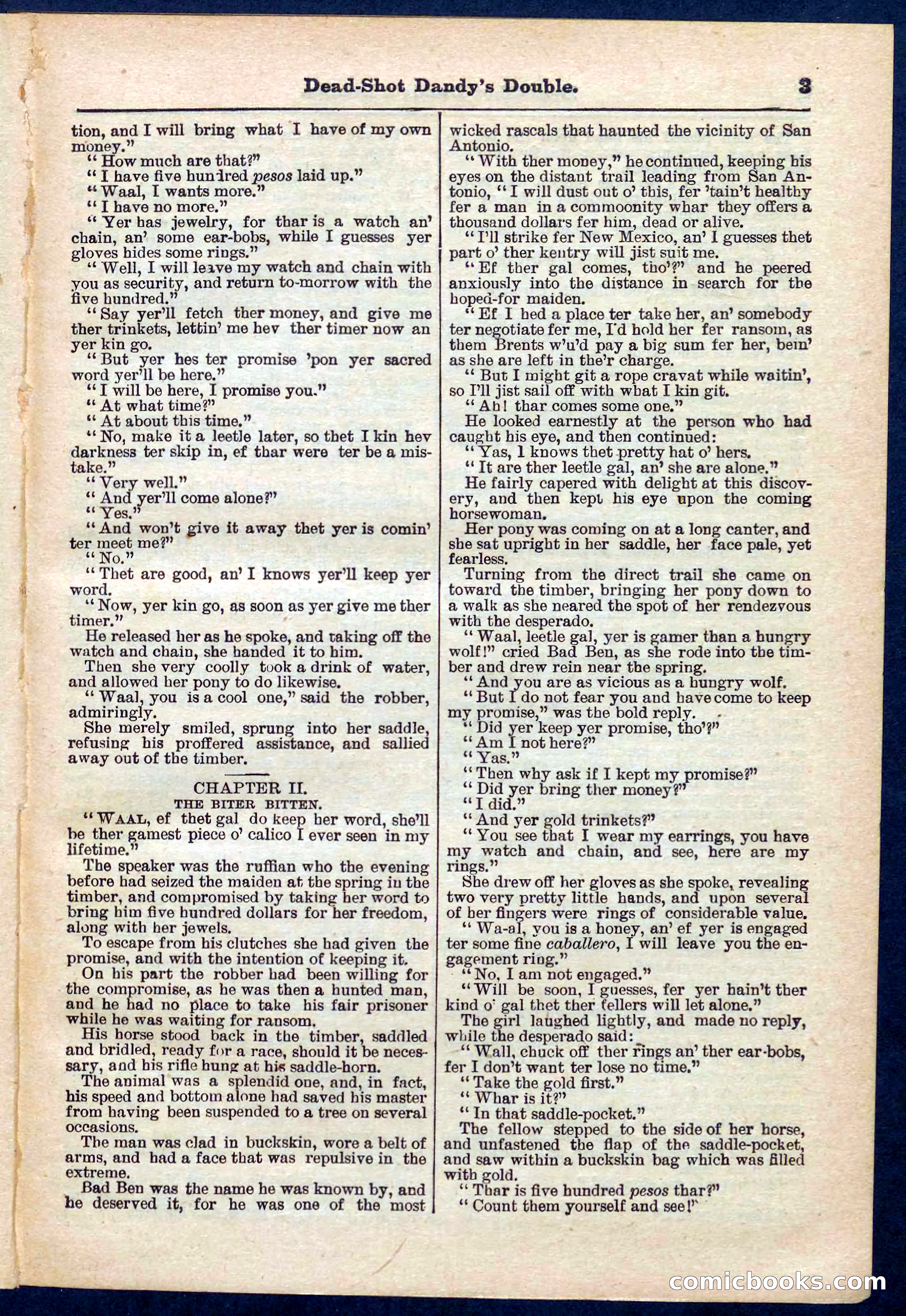 Beadle's Pocket Library No. 274 — page 3 of 32