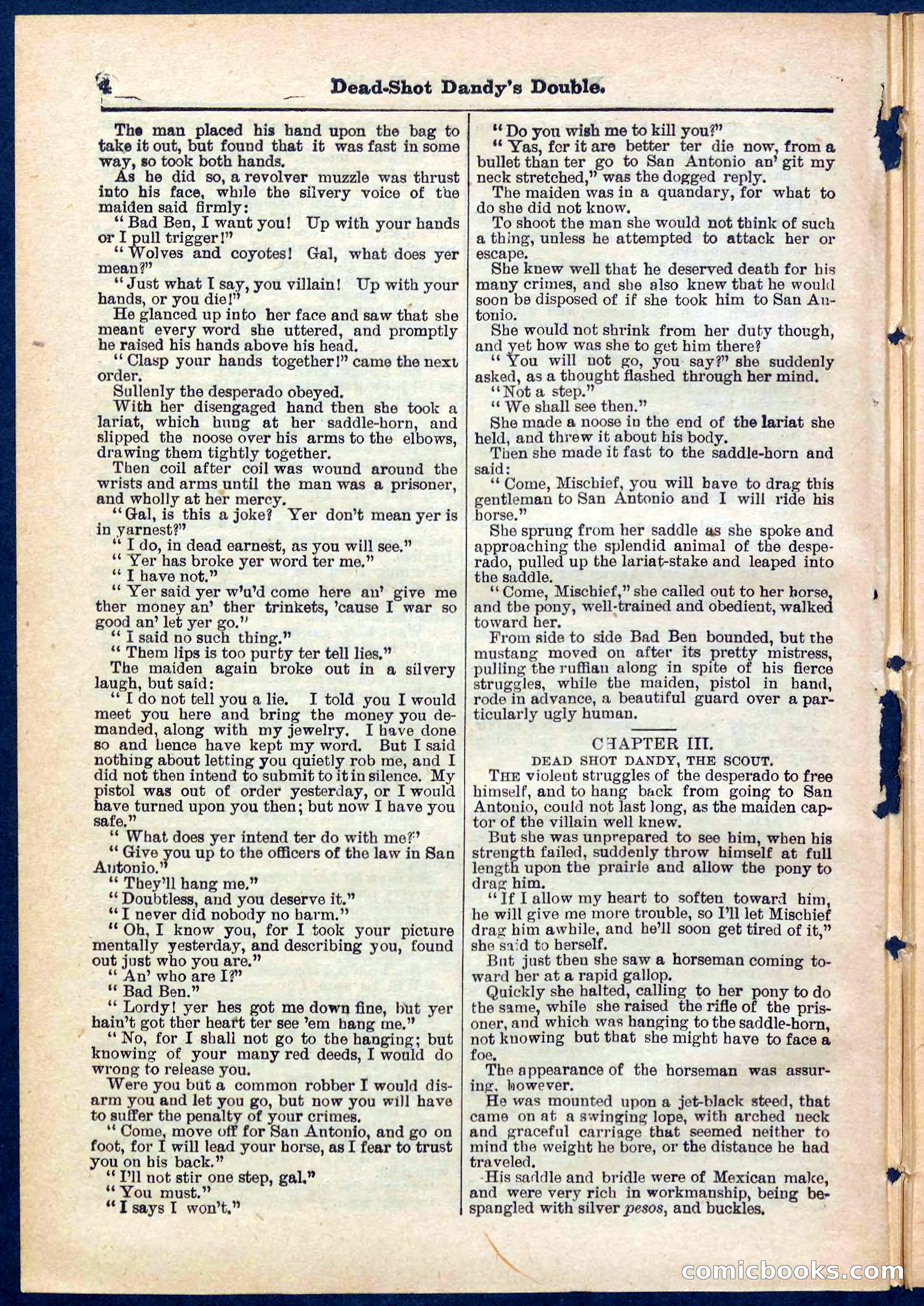 Beadle's Pocket Library No. 274 — page 4 of 32