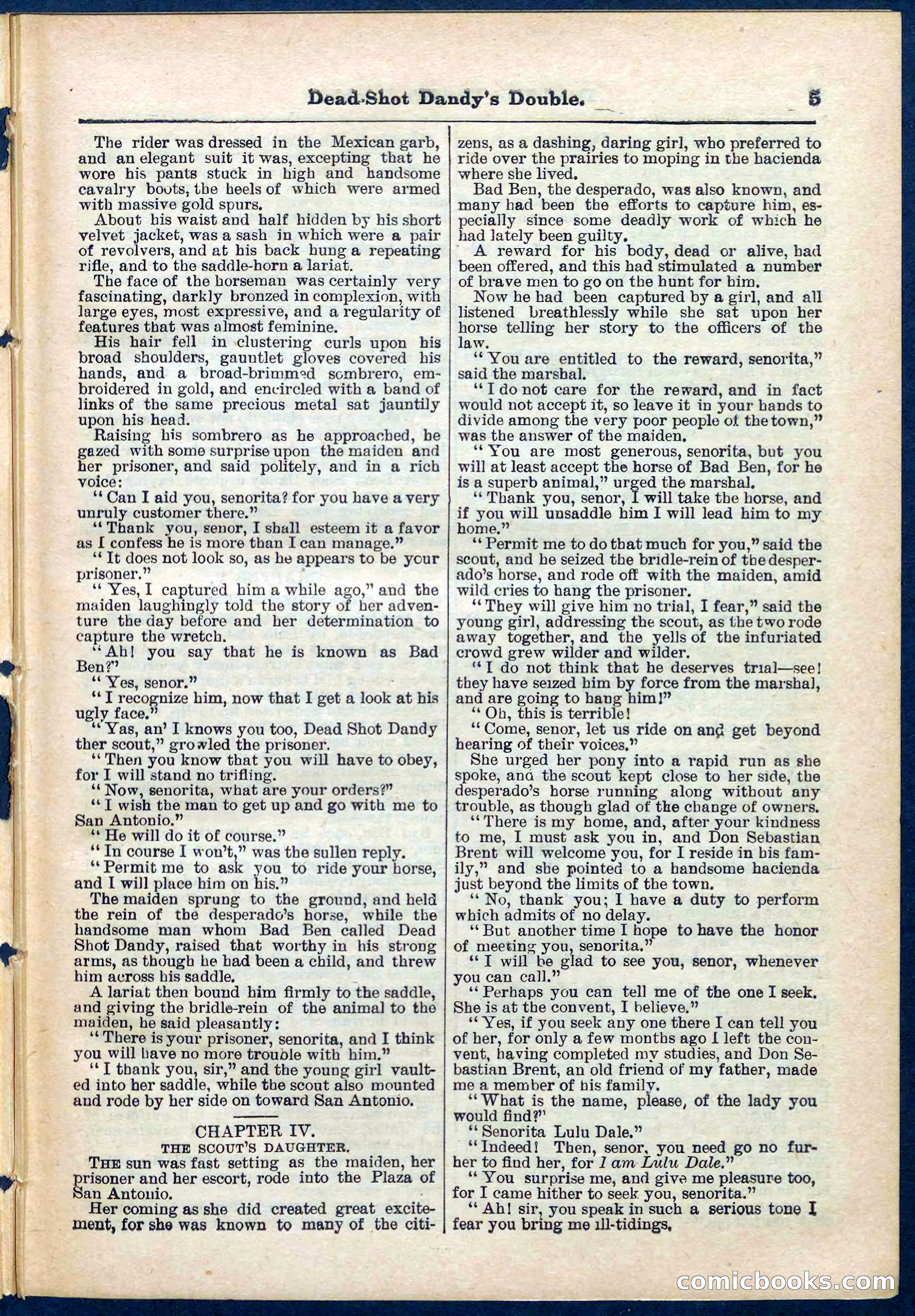 Beadle's Pocket Library No. 274 — page 5 of 32