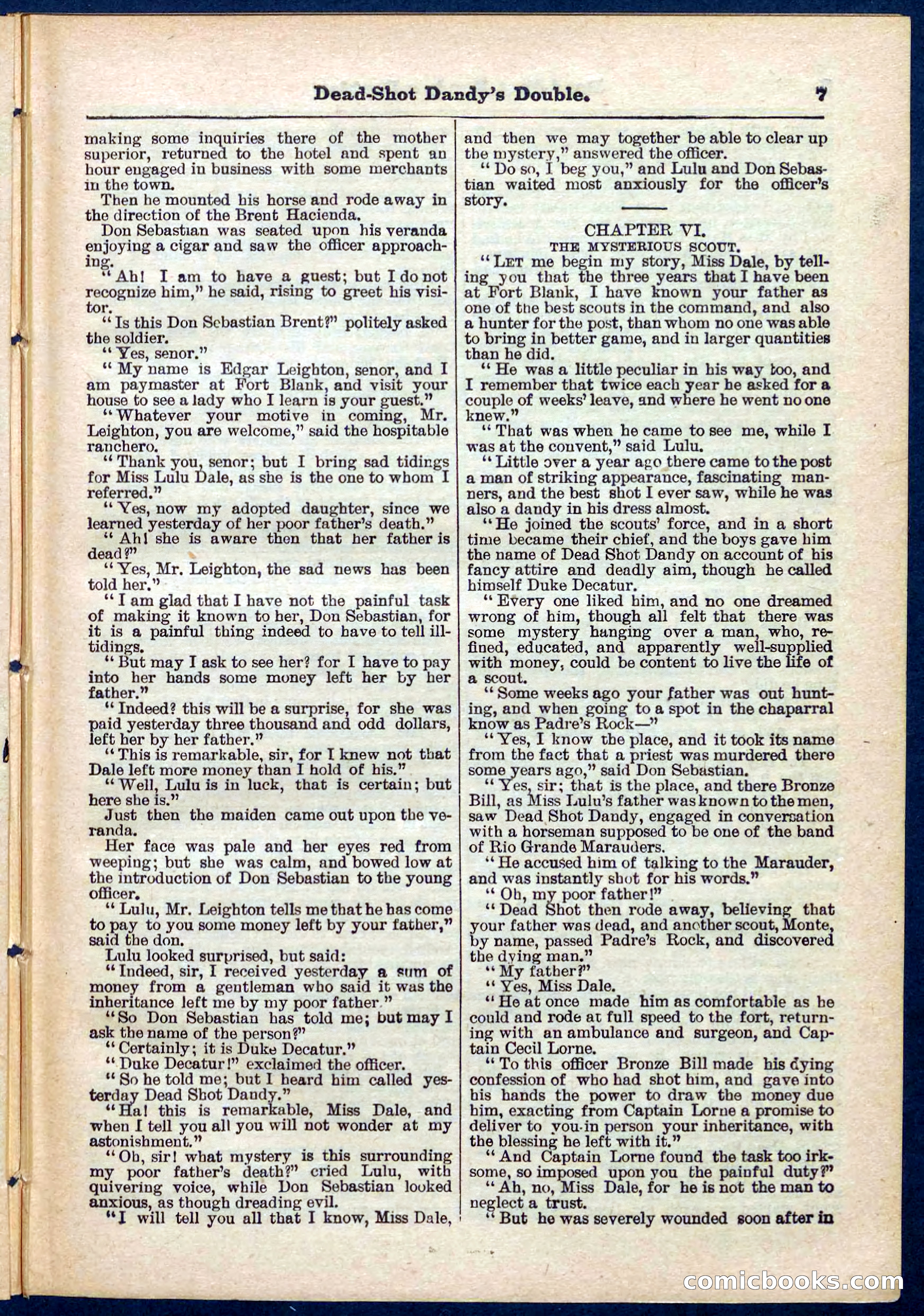 Beadle's Pocket Library No. 274 — page 7 of 32