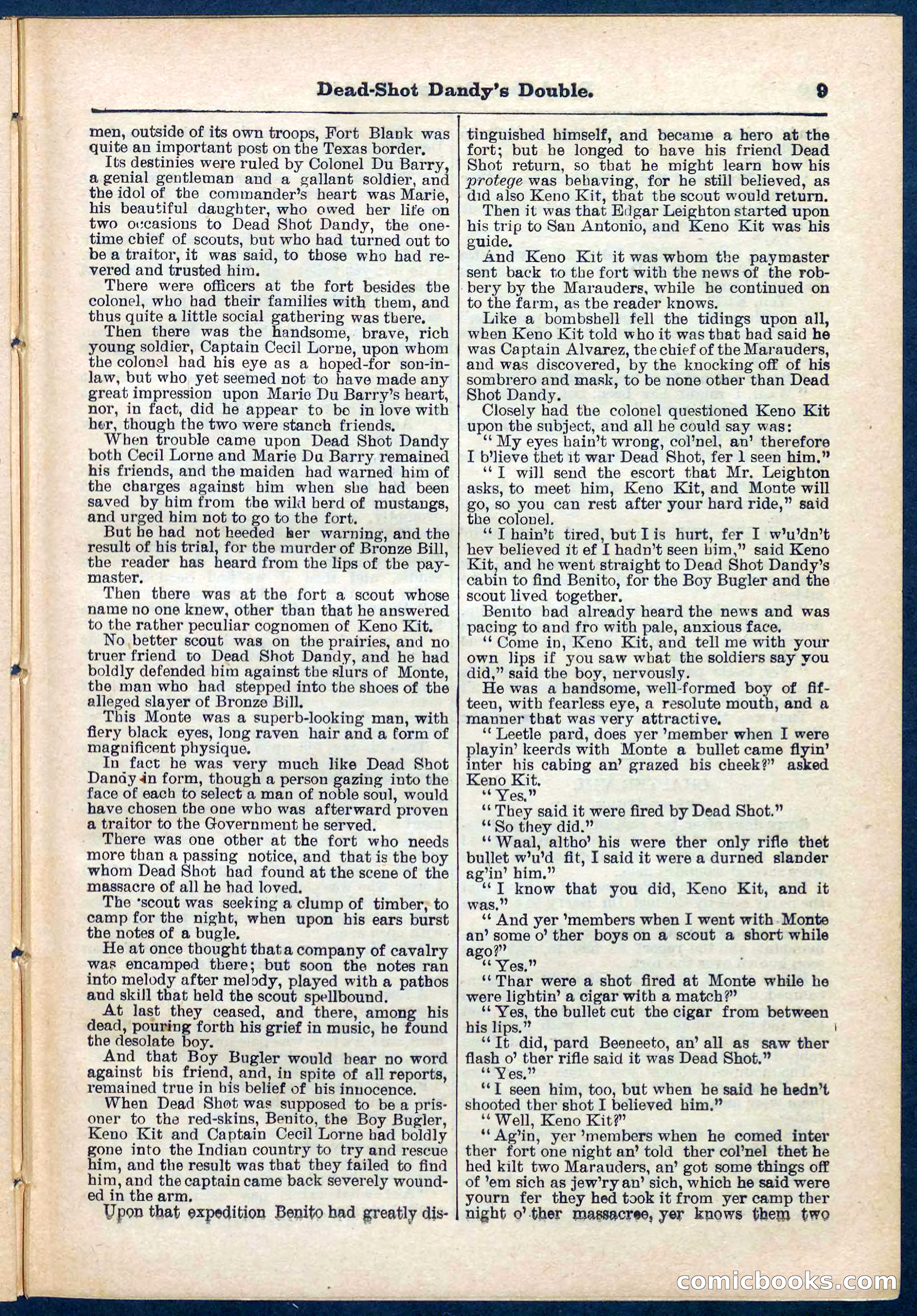 Beadle's Pocket Library No. 274 — page 9 of 32