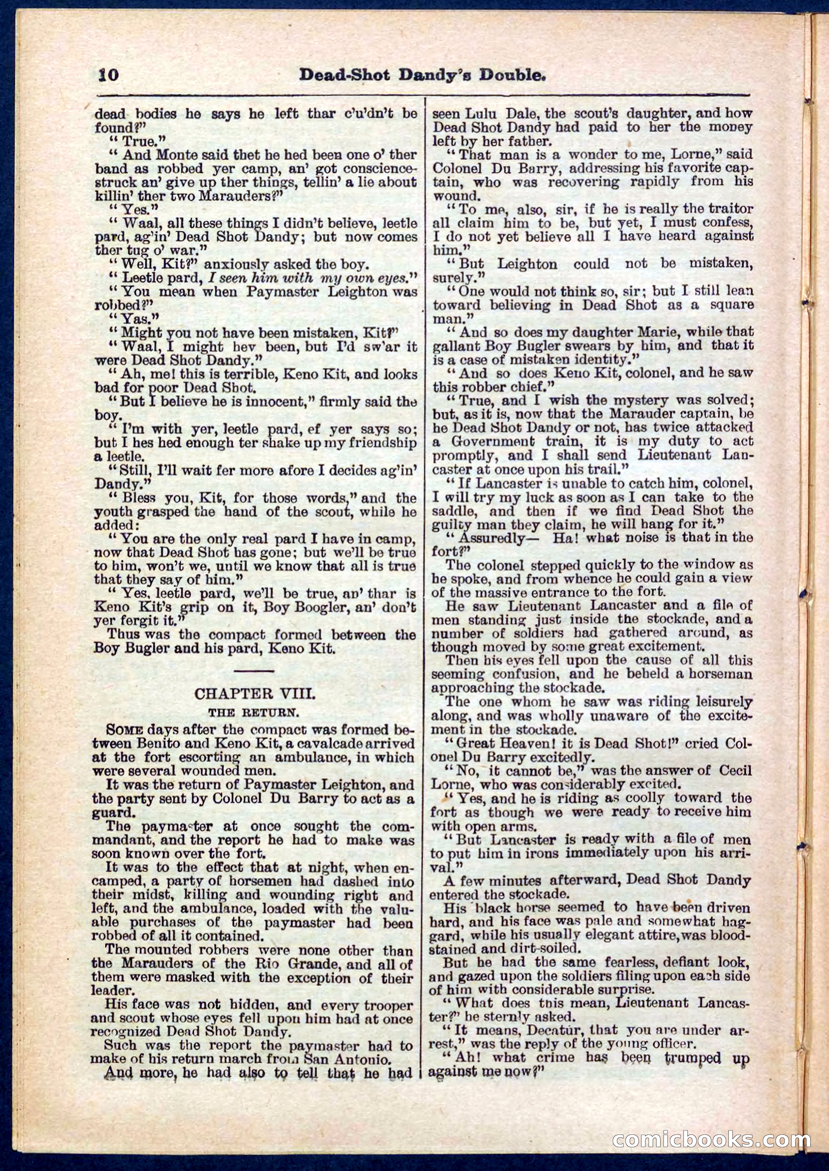 Beadle's Pocket Library No. 274 — page 10 of 32
