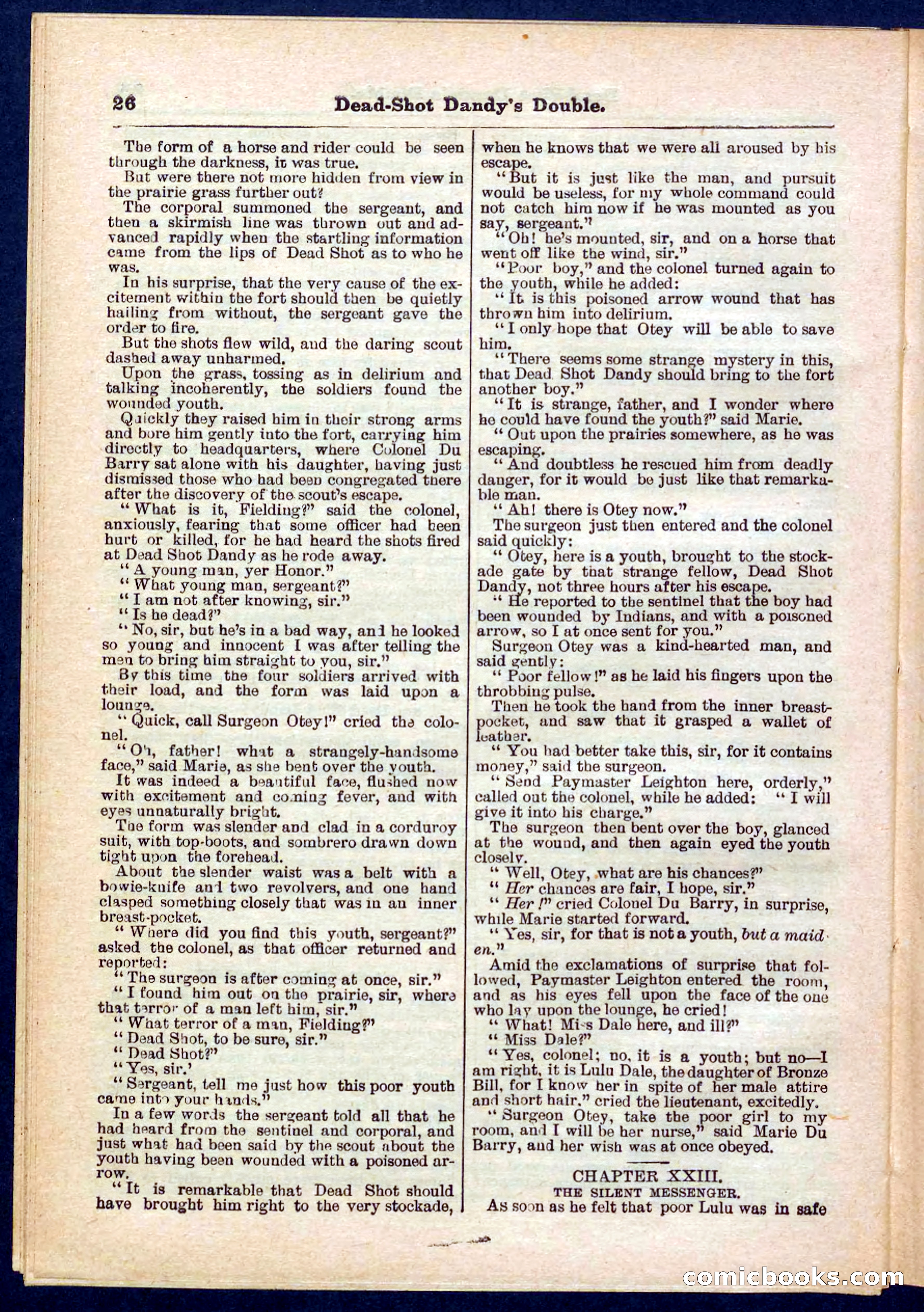 Beadle's Pocket Library No. 274 — page 26 of 32