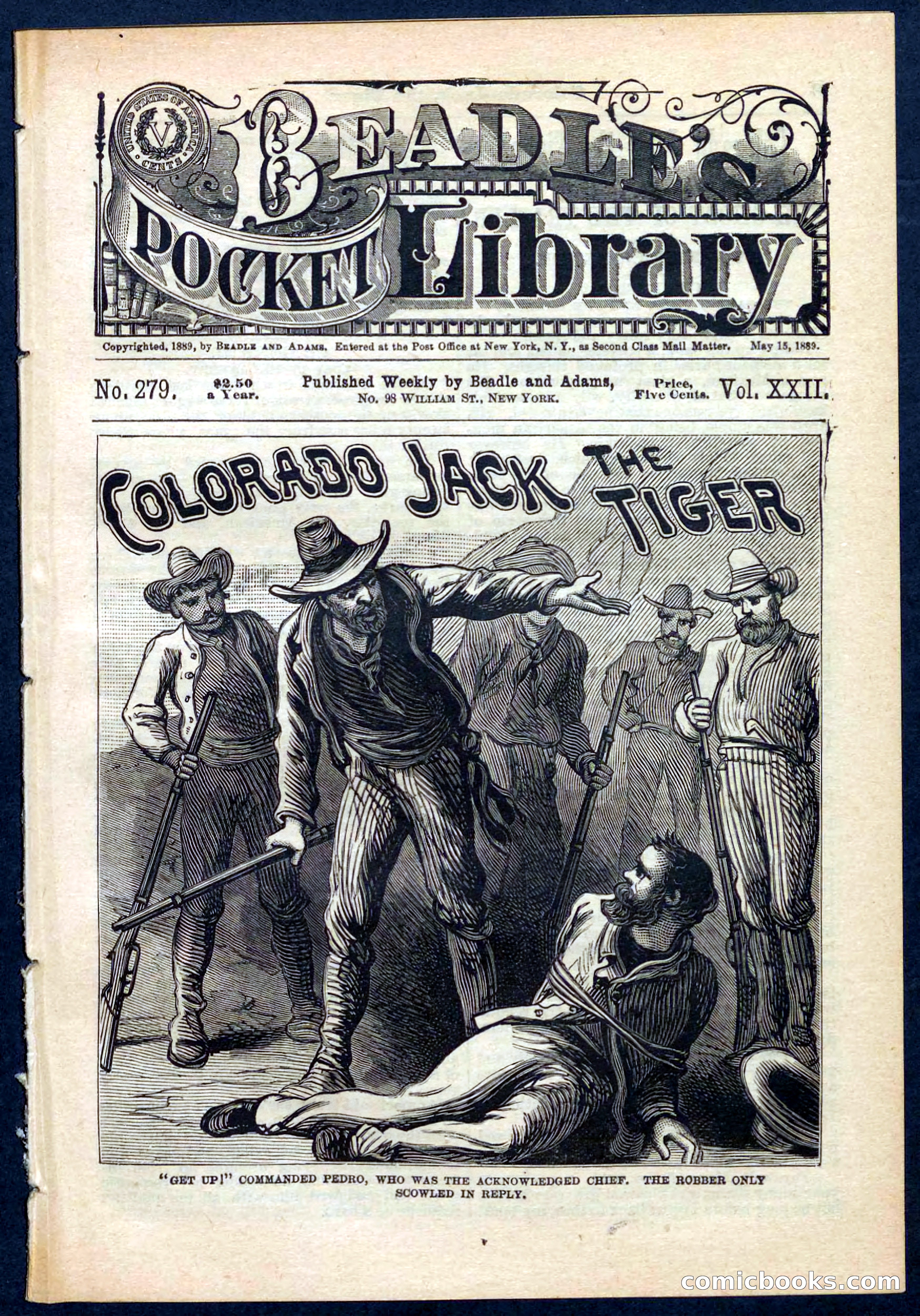 Beadle's Pocket Library No. 279: Colorado Jack the Tiger — page 1 of 32