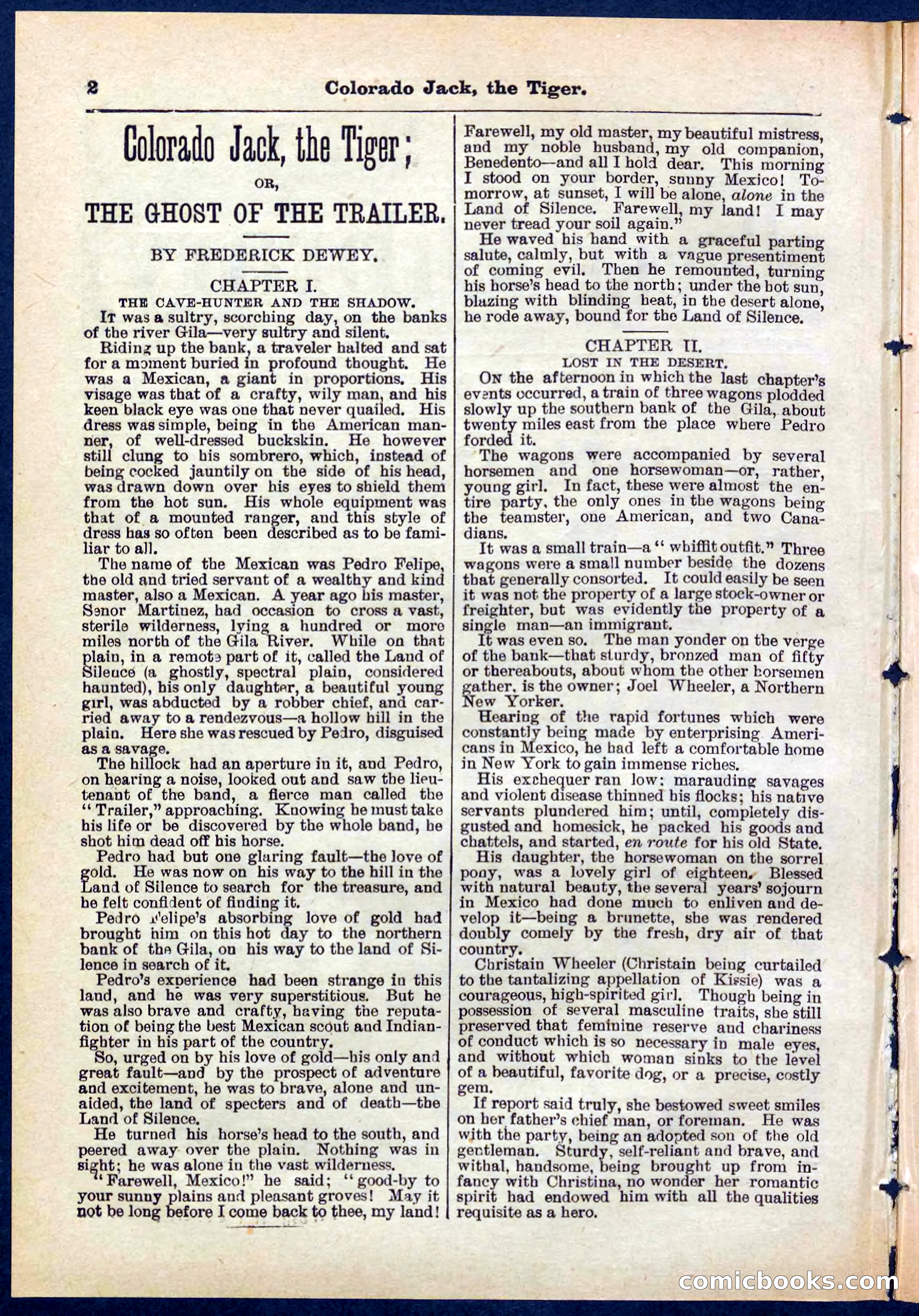 Beadle's Pocket Library No. 279: Colorado Jack the Tiger — page 2 of 32