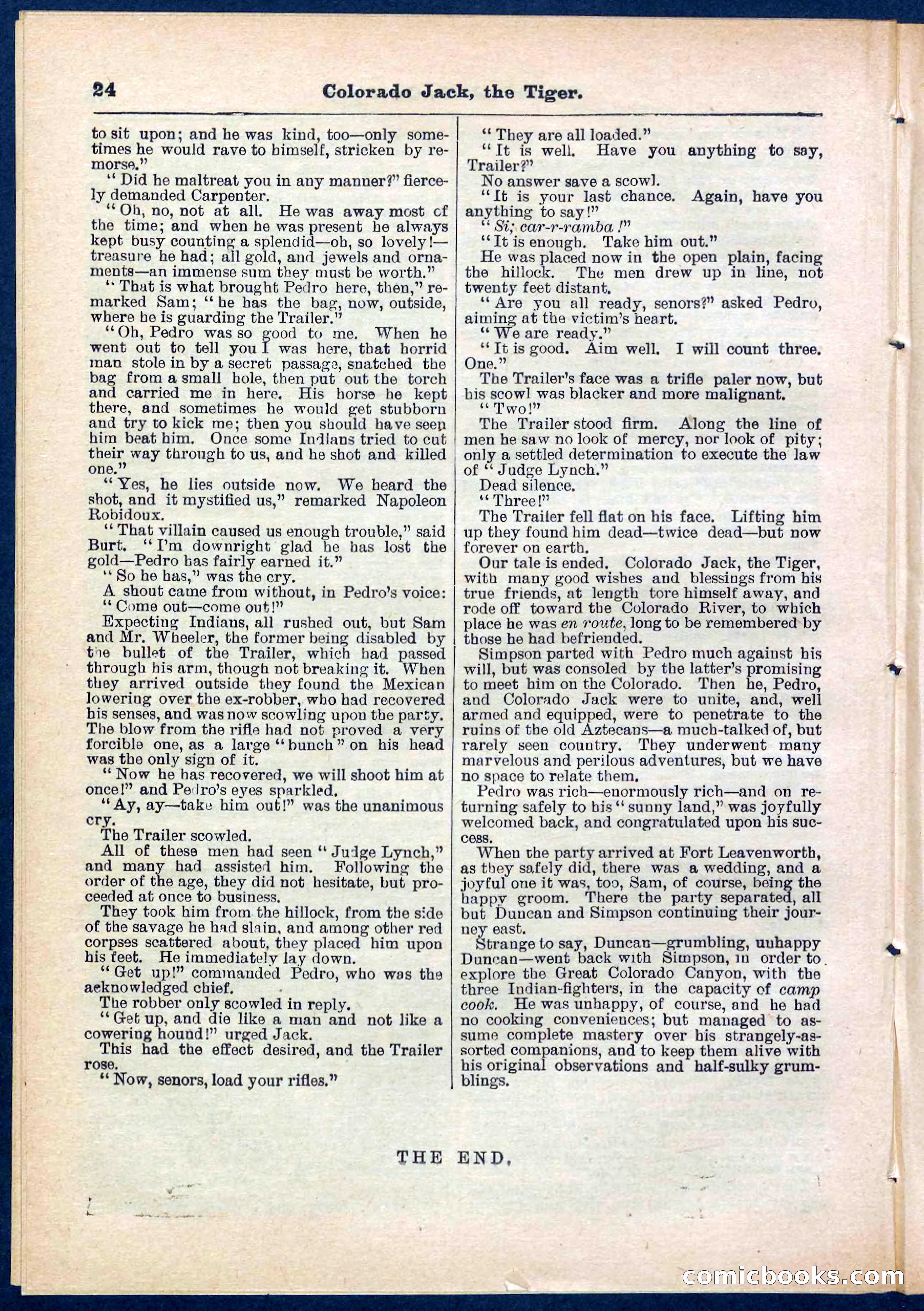 Beadle's Pocket Library No. 279: Colorado Jack the Tiger — page 24 of 32