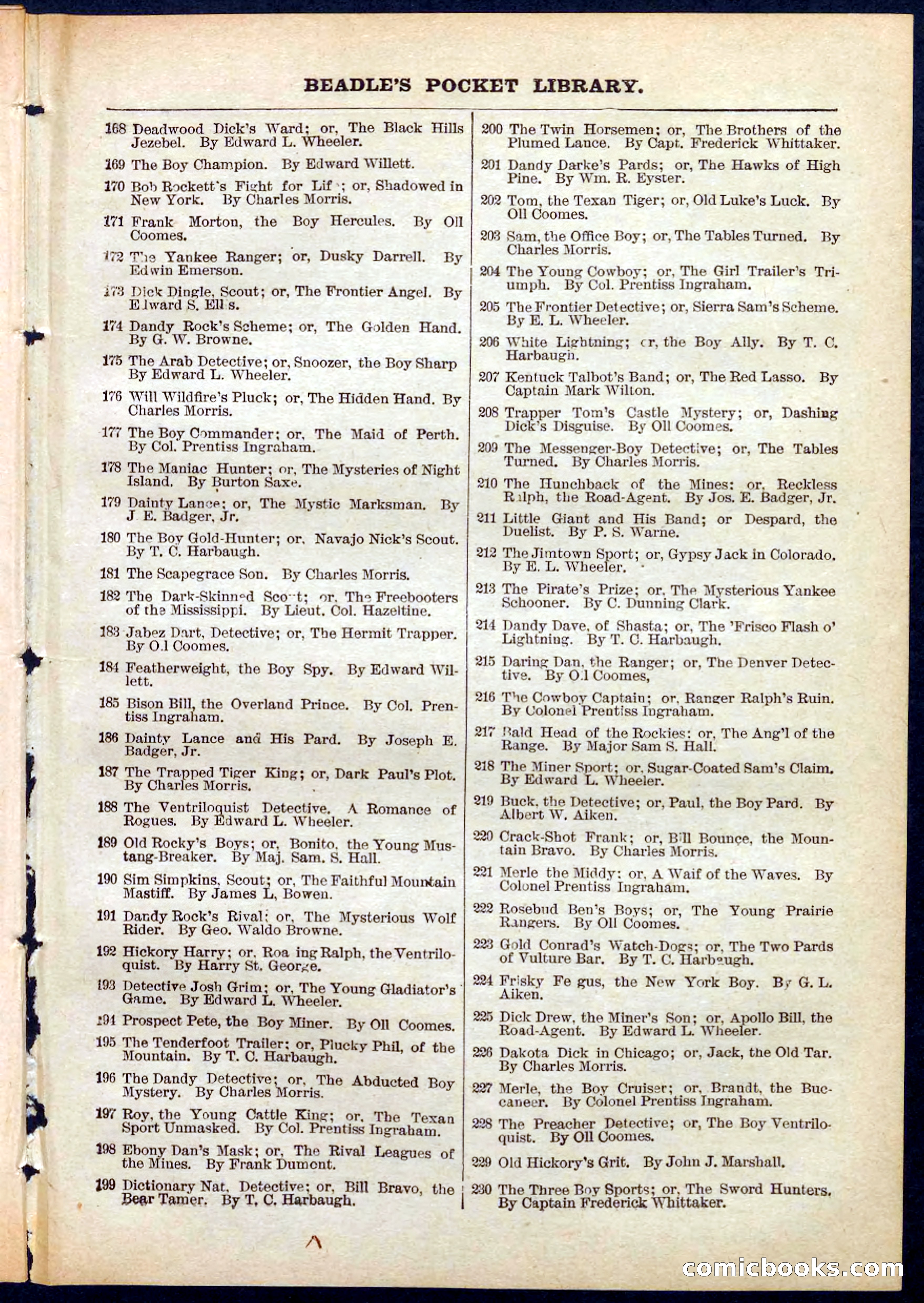Beadle's Pocket Library No. 279: Colorado Jack the Tiger — page 31 of 32