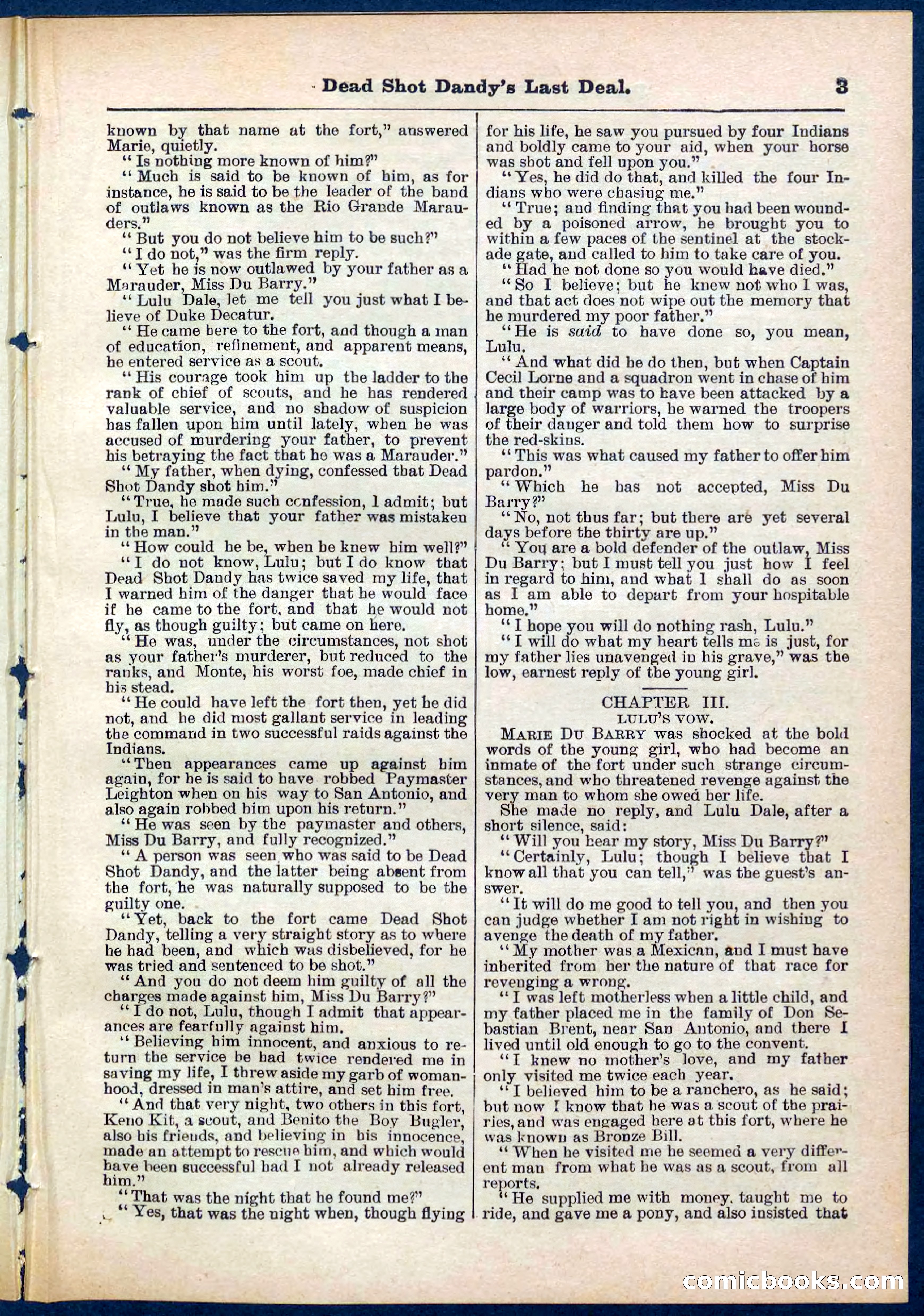 Beadle's Pocket Library No. 280 — page 3 of 32