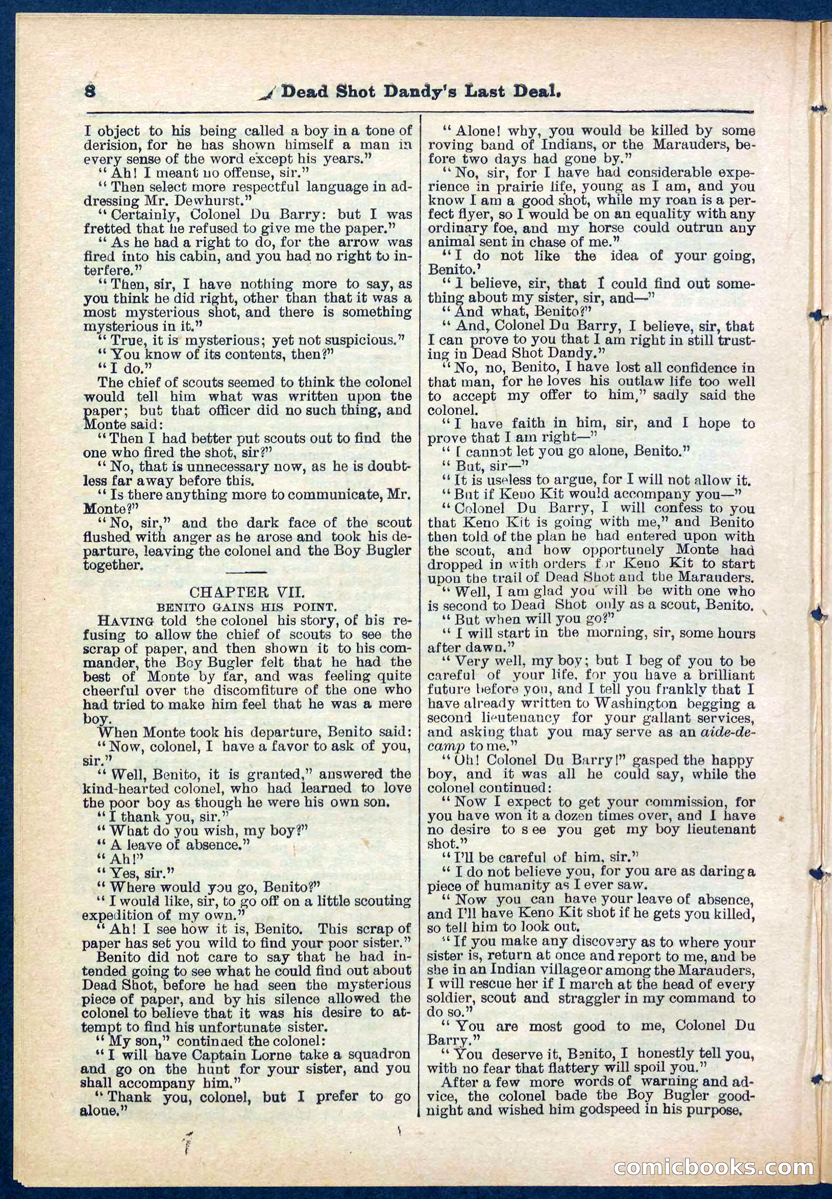 Beadle's Pocket Library No. 280 — page 8 of 32