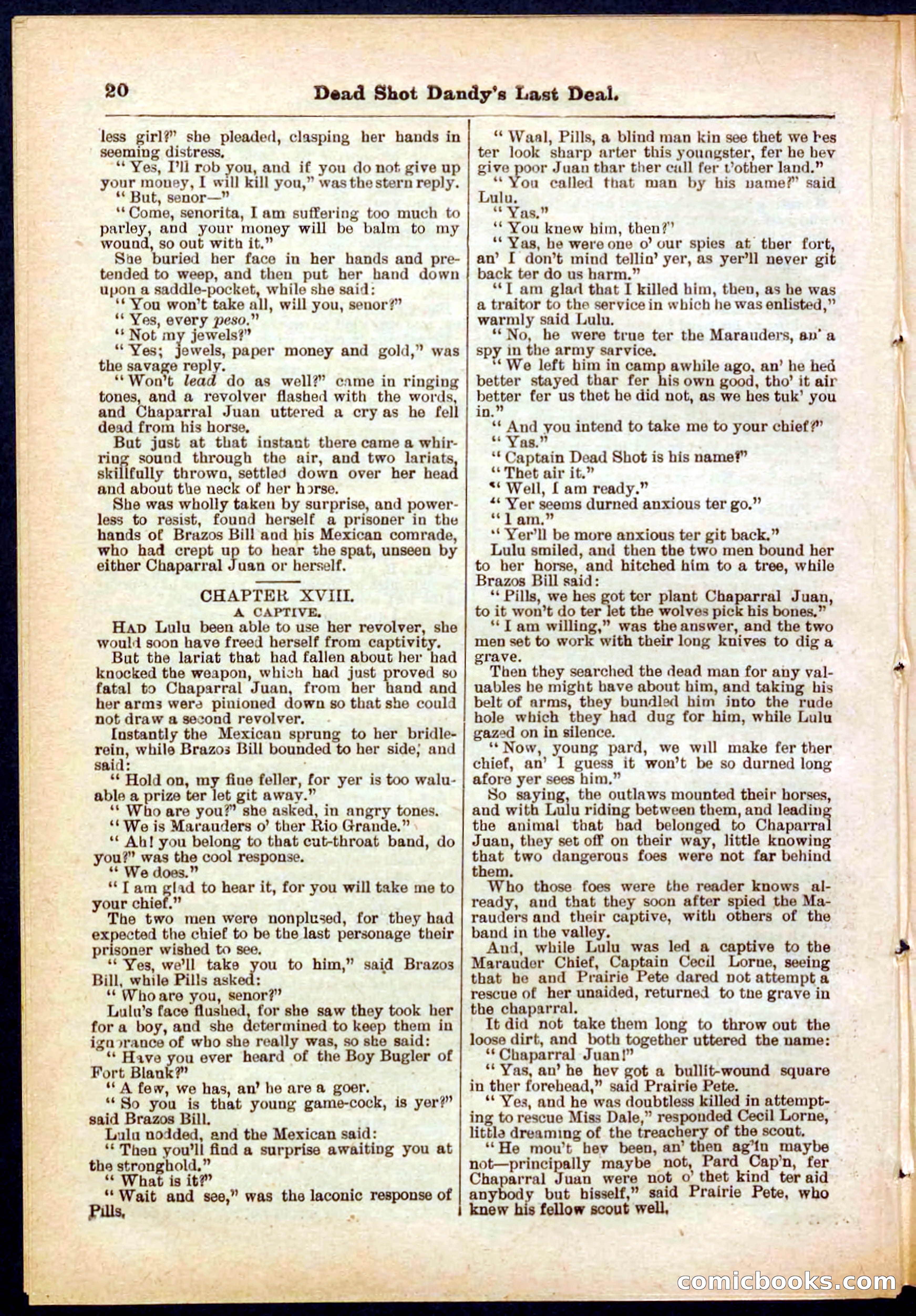 Beadle's Pocket Library No. 280 — page 20 of 32