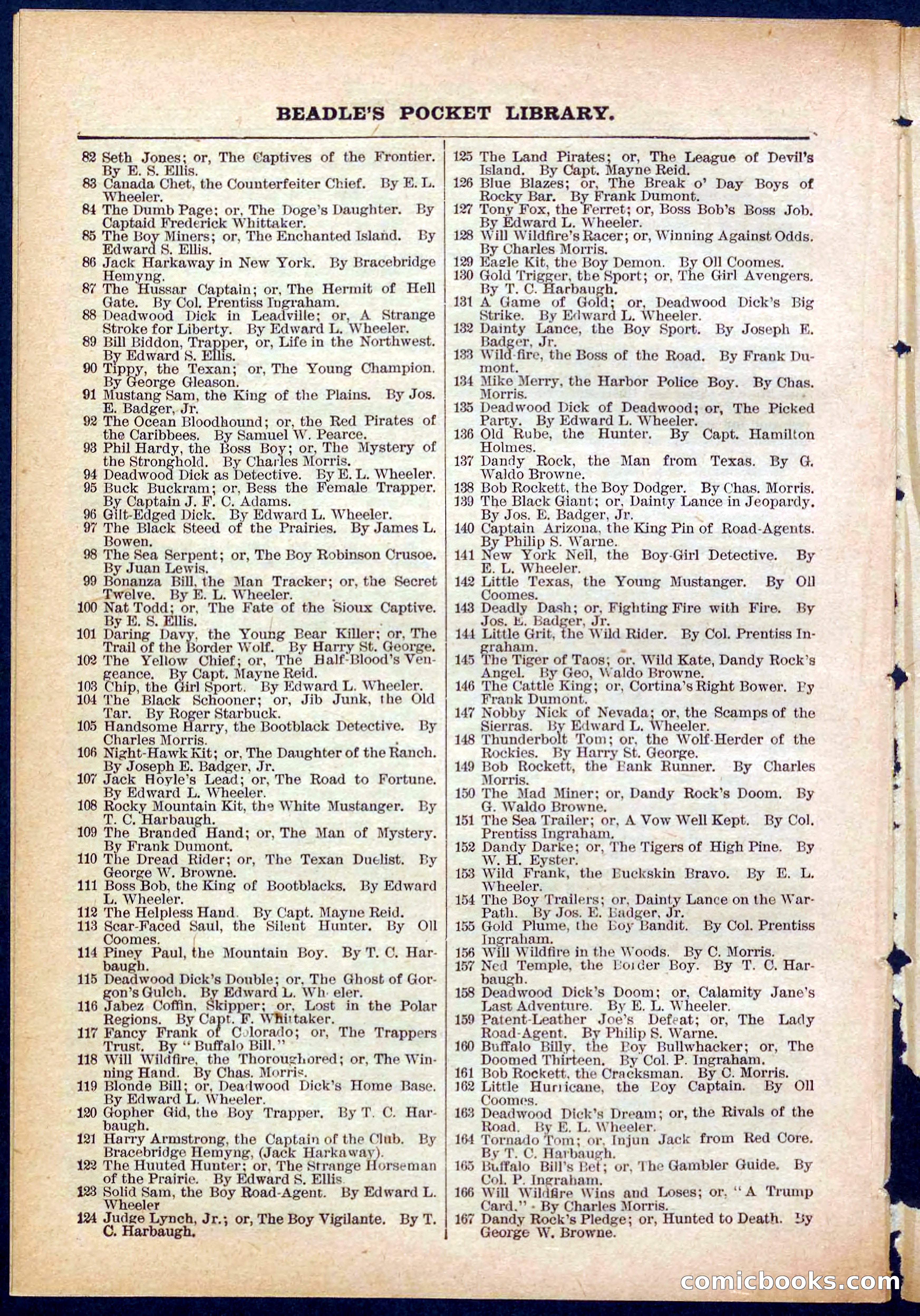 Beadle's Pocket Library No. 281 — page 30 of 32