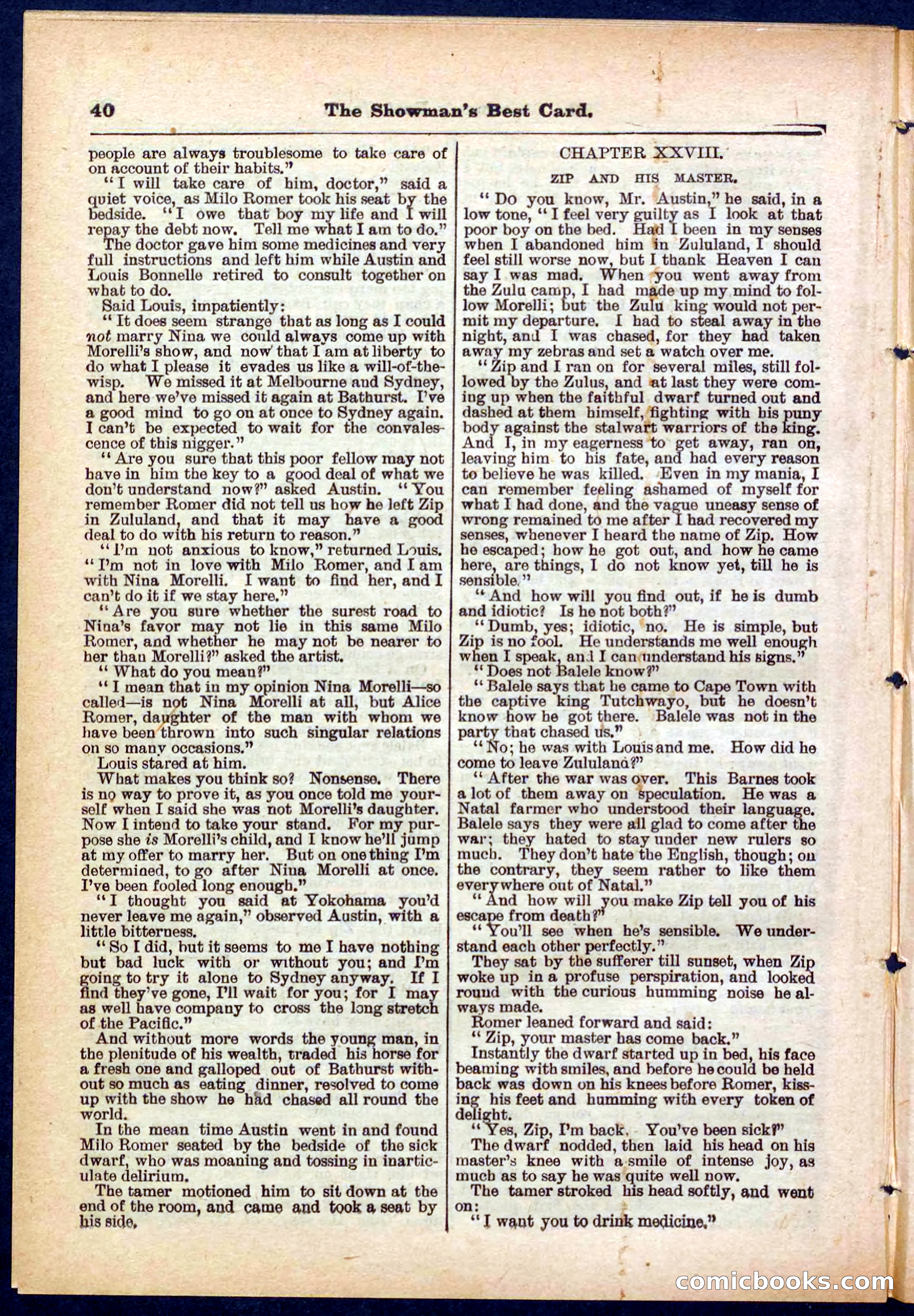 Beadle's Pocket Library No. 284 — page 40 of 48