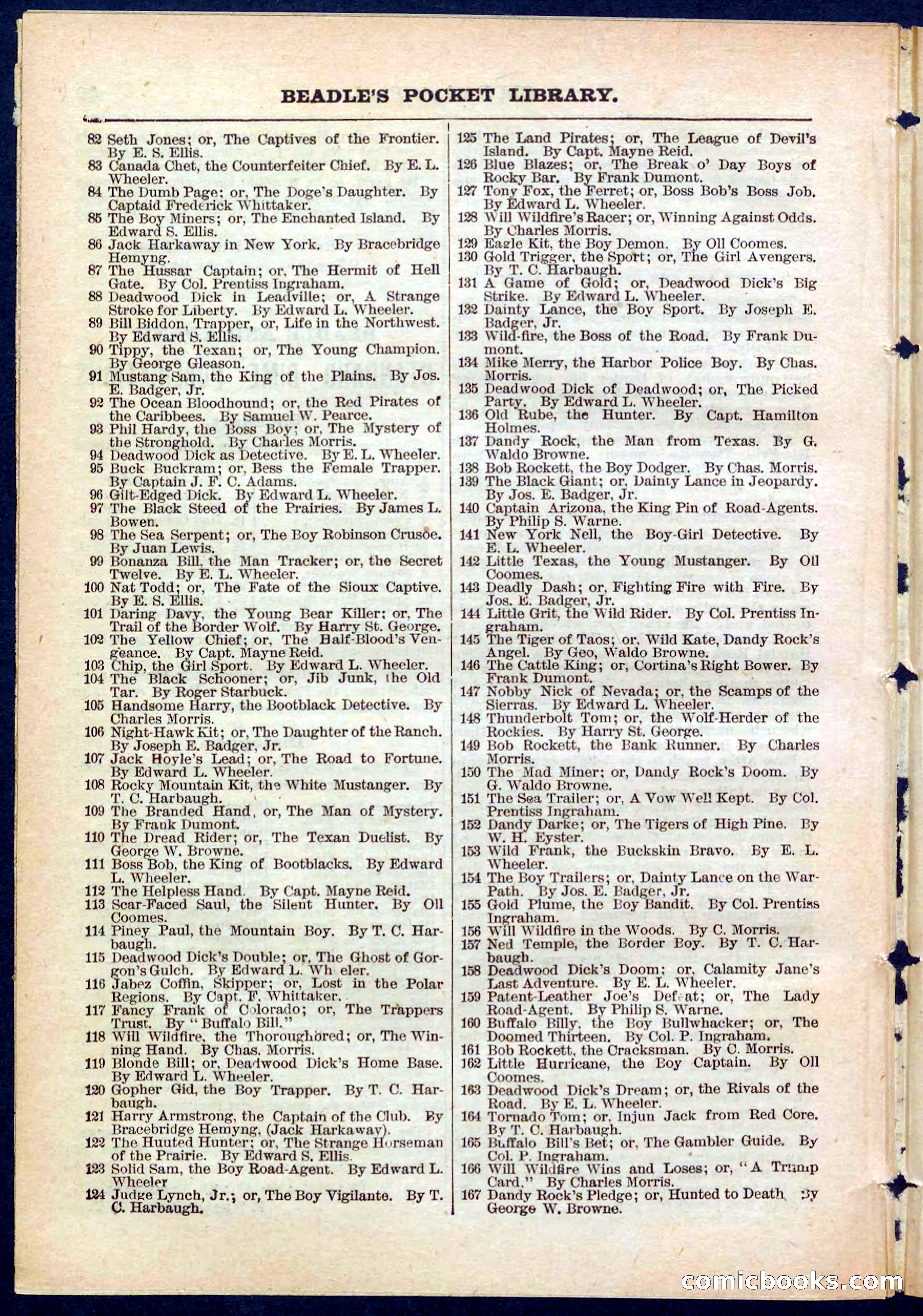 Beadle's Pocket Library No. 285 — page 30 of 32