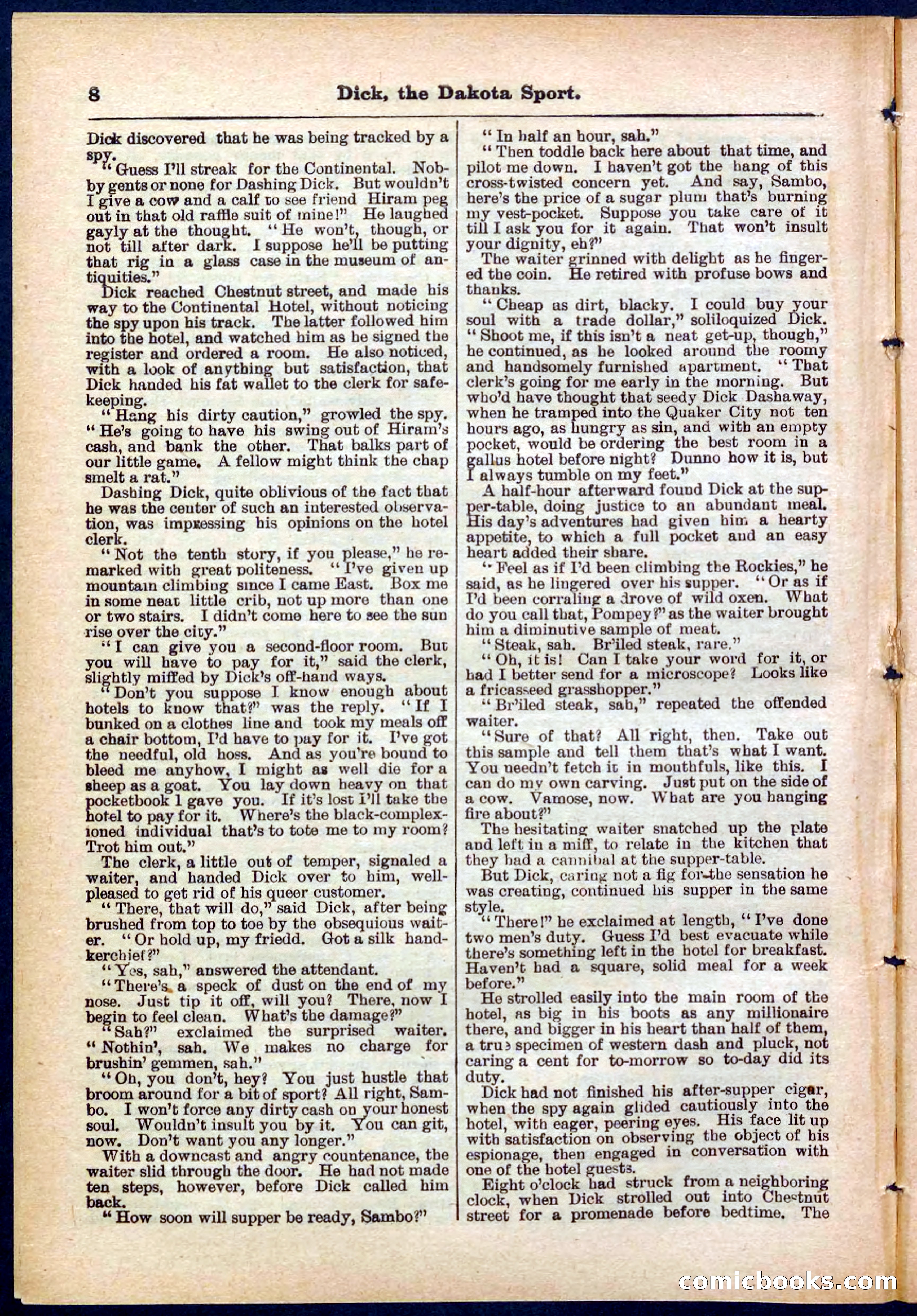 Beadle's Pocket Library No. 286 — page 8 of 32