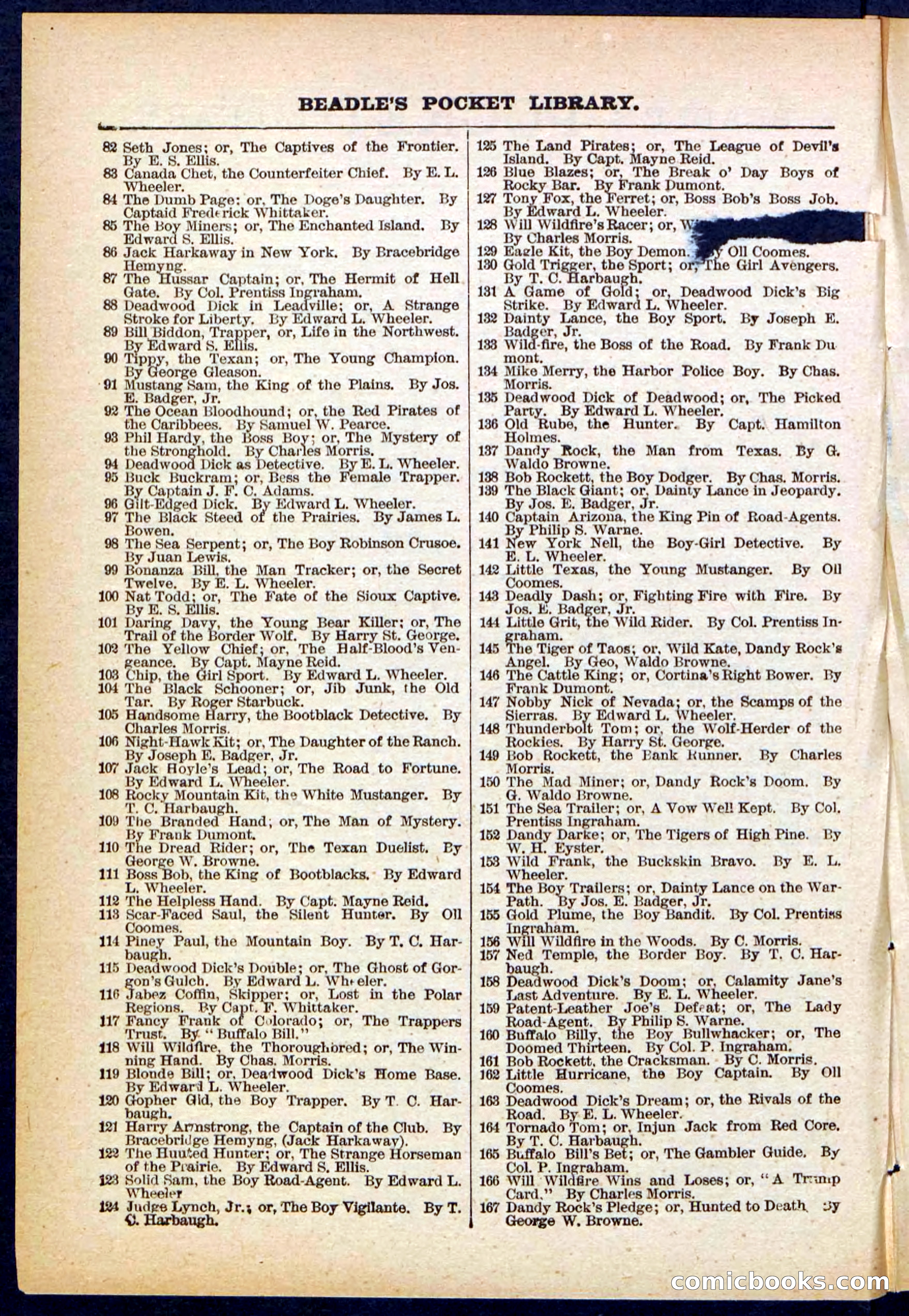 Beadle's Pocket Library No. 290 — page 30 of 32
