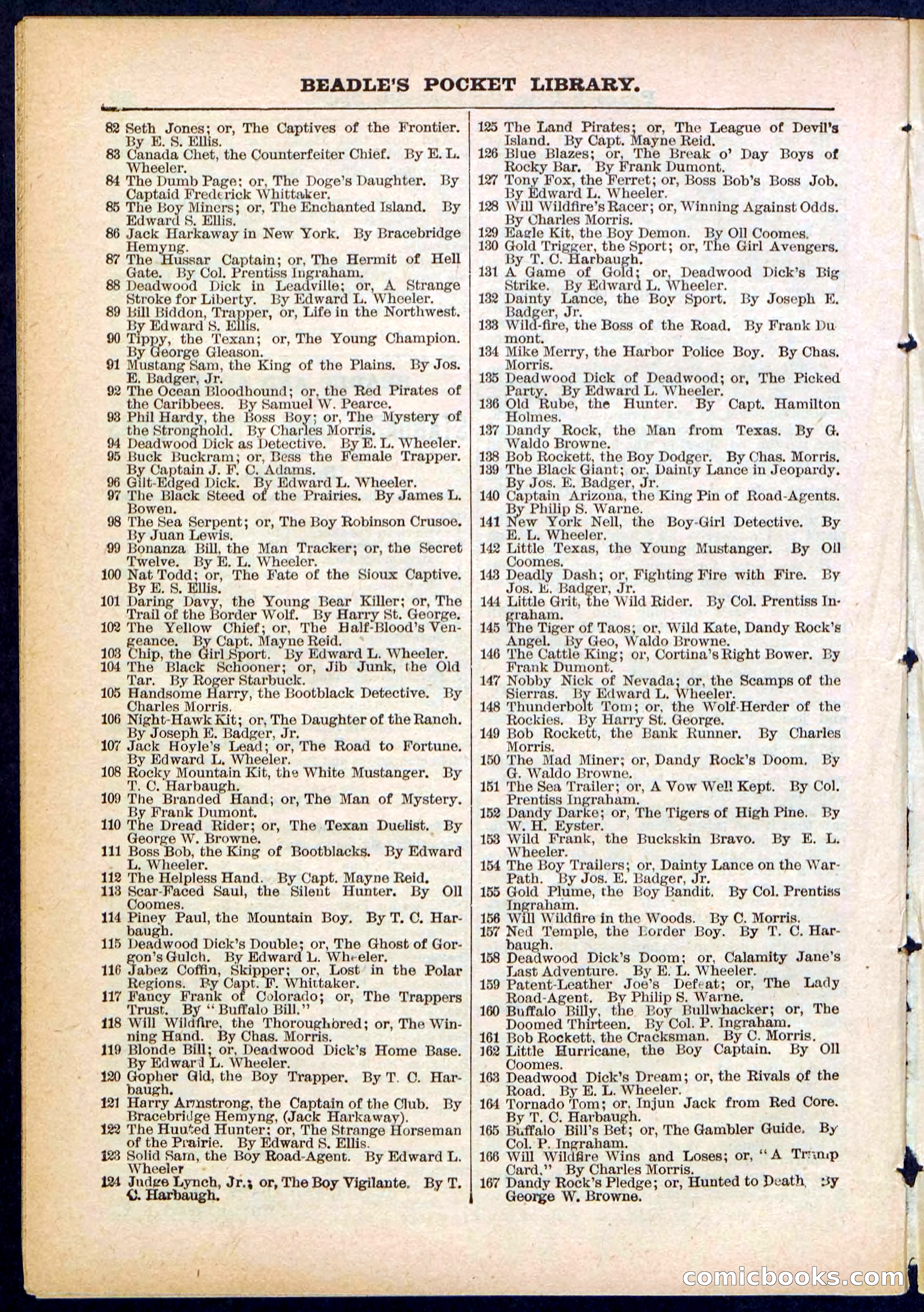 Beadle's Pocket Library No. 291 — page 30 of 32