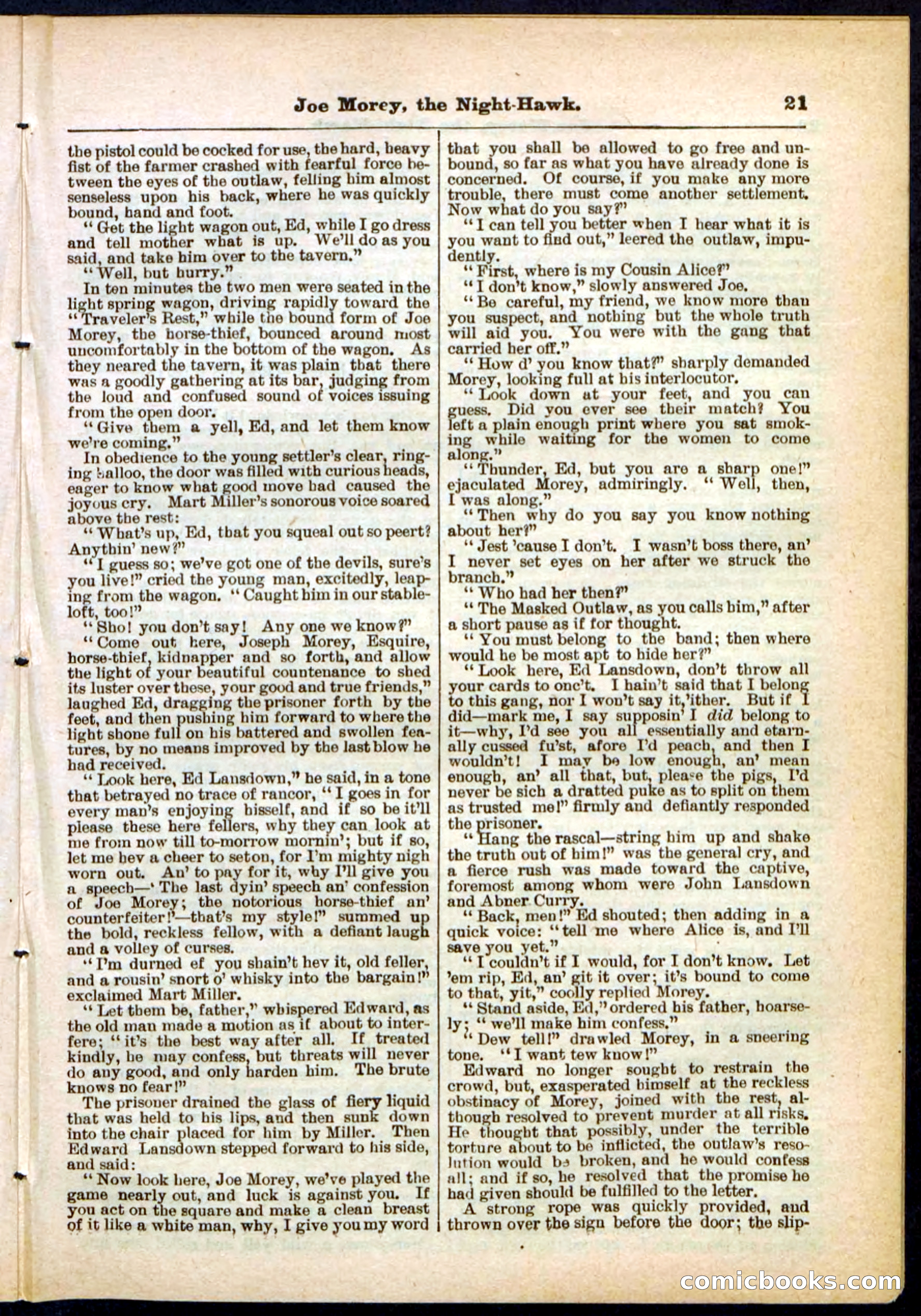 Beadle's Pocket Library No. 292 — page 21 of 32