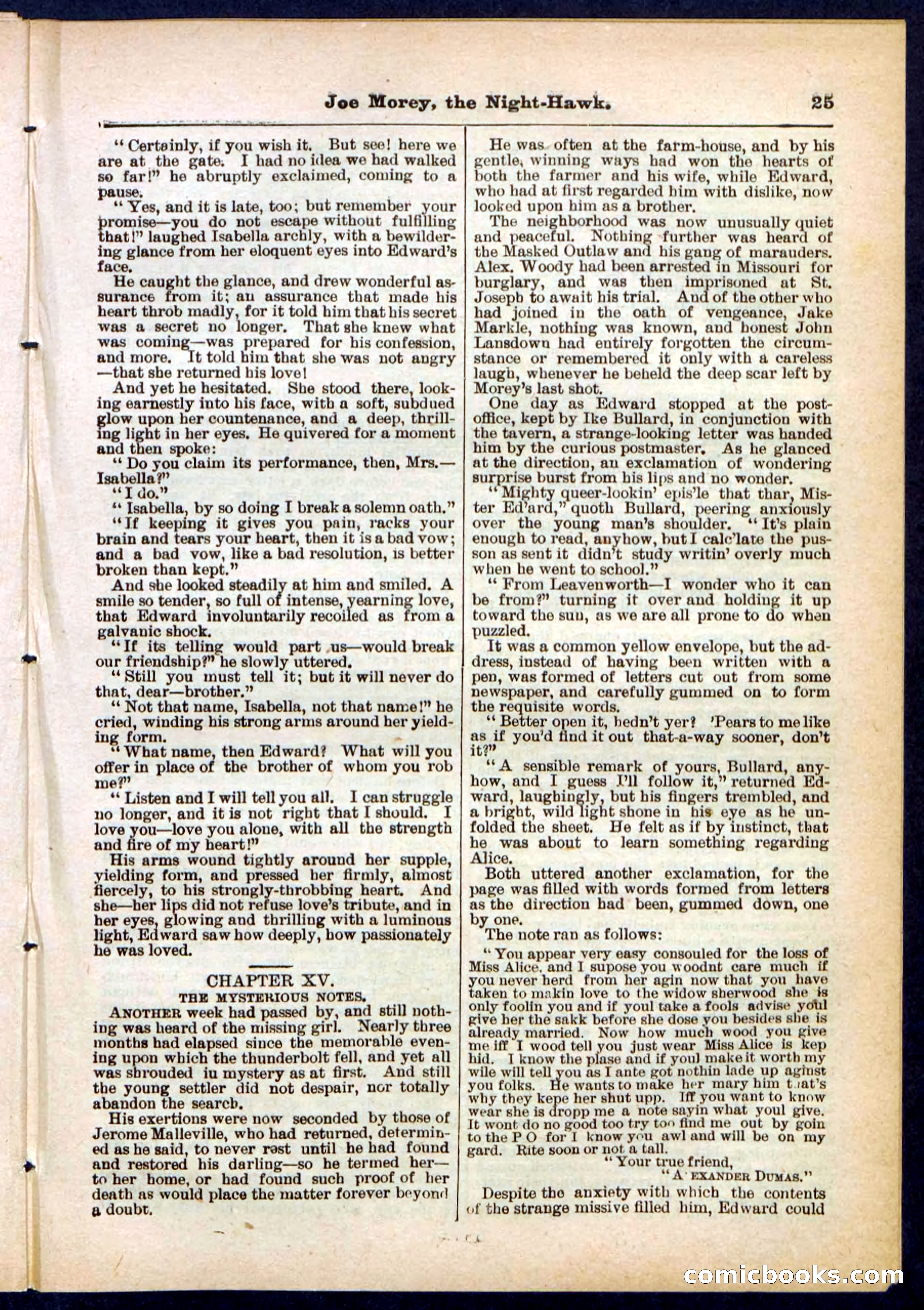 Beadle's Pocket Library No. 292 — page 25 of 32
