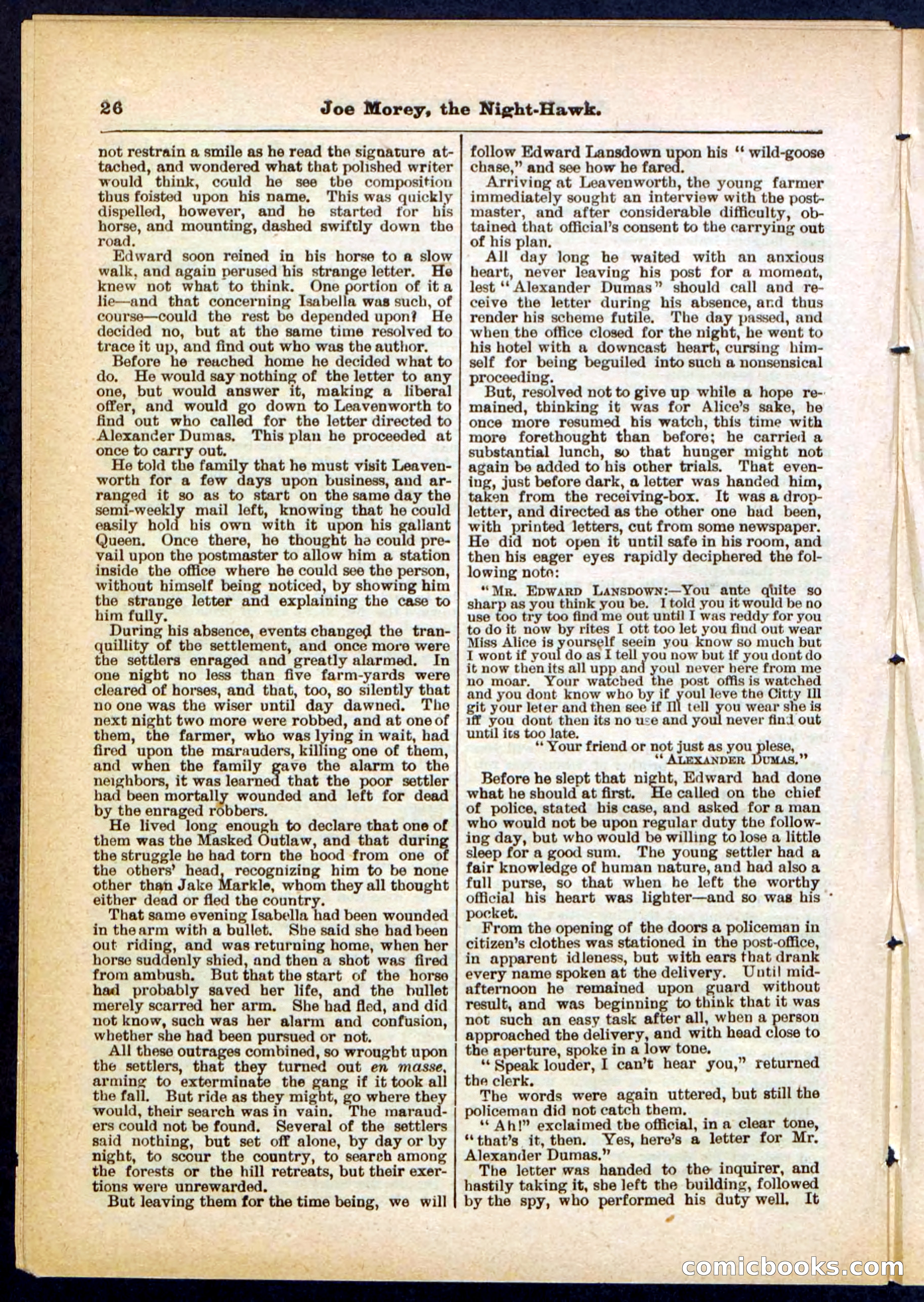 Beadle's Pocket Library No. 292 — page 26 of 32