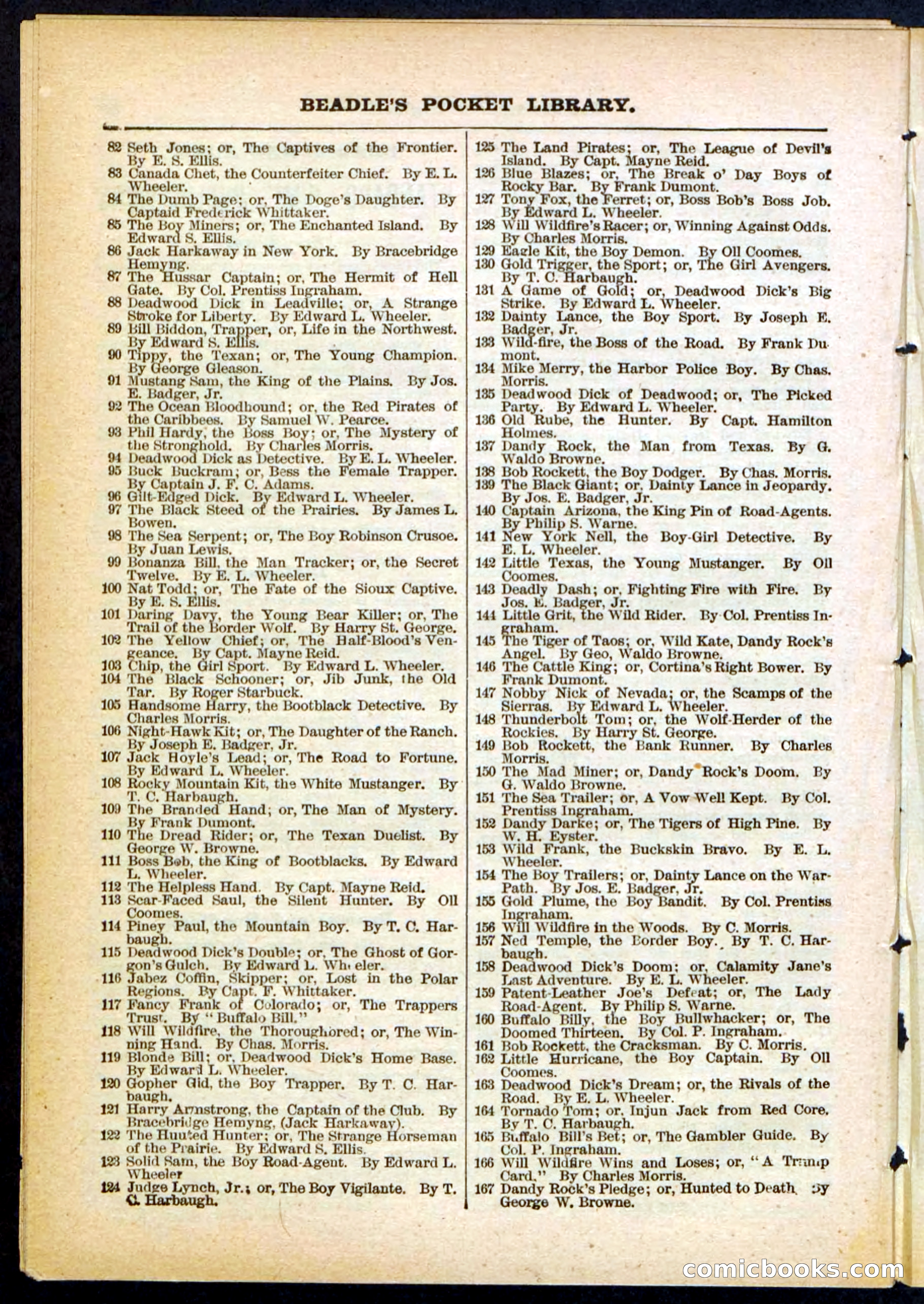 Beadle's Pocket Library No. 292 — page 30 of 32