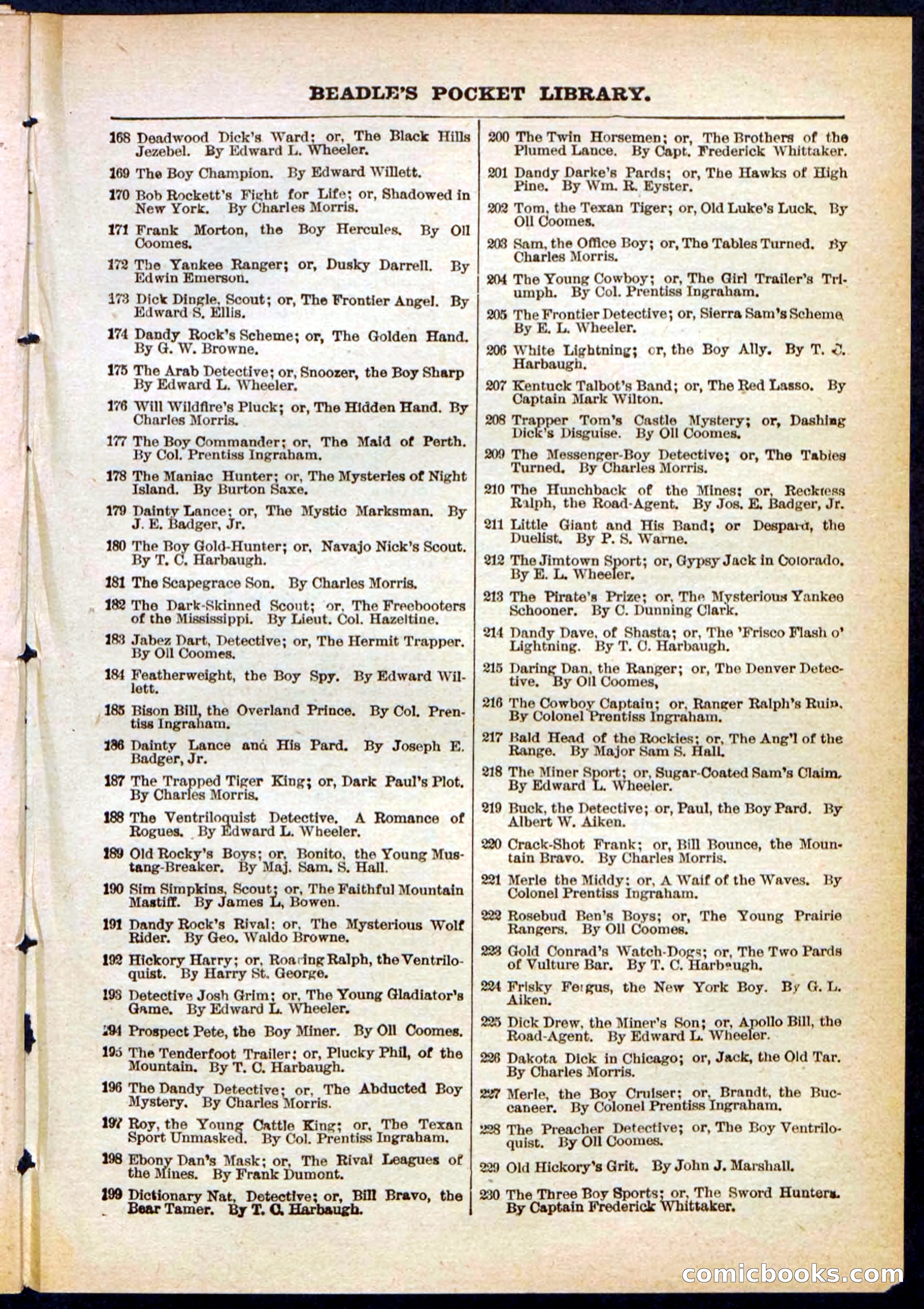 Beadle's Pocket Library No. 292 — page 31 of 32