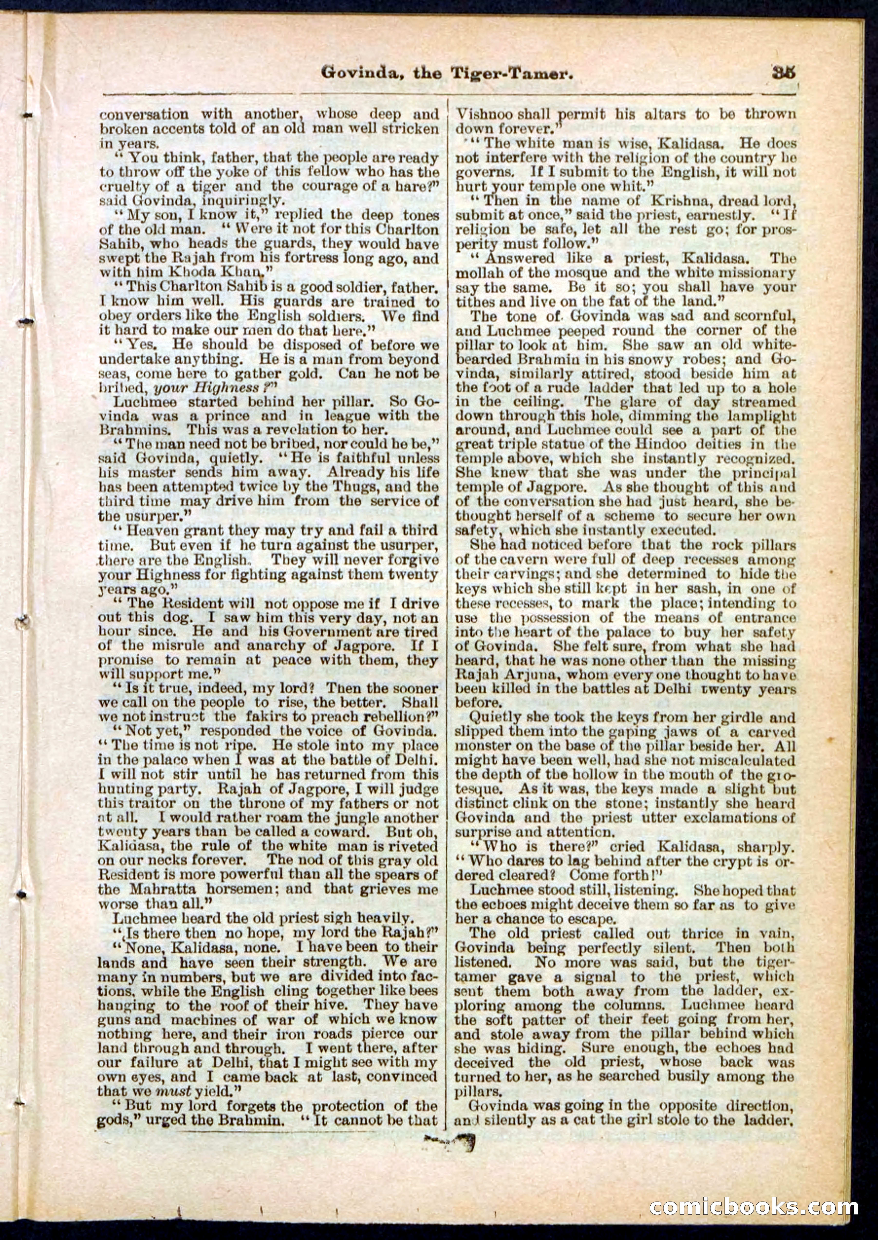 Beadle's Pocket Library No. 296 — page 35 of 48