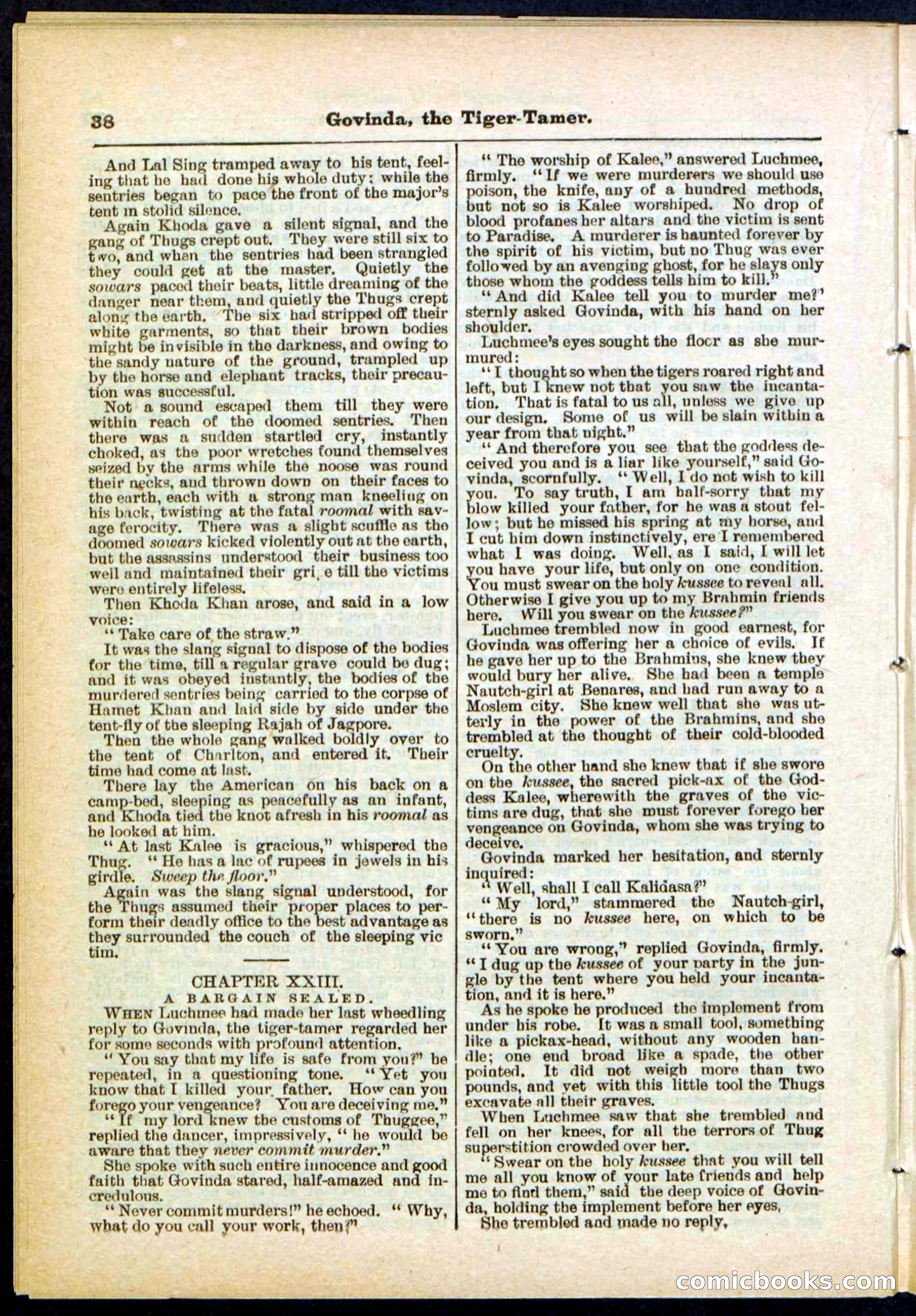 Beadle's Pocket Library No. 296 — page 38 of 48