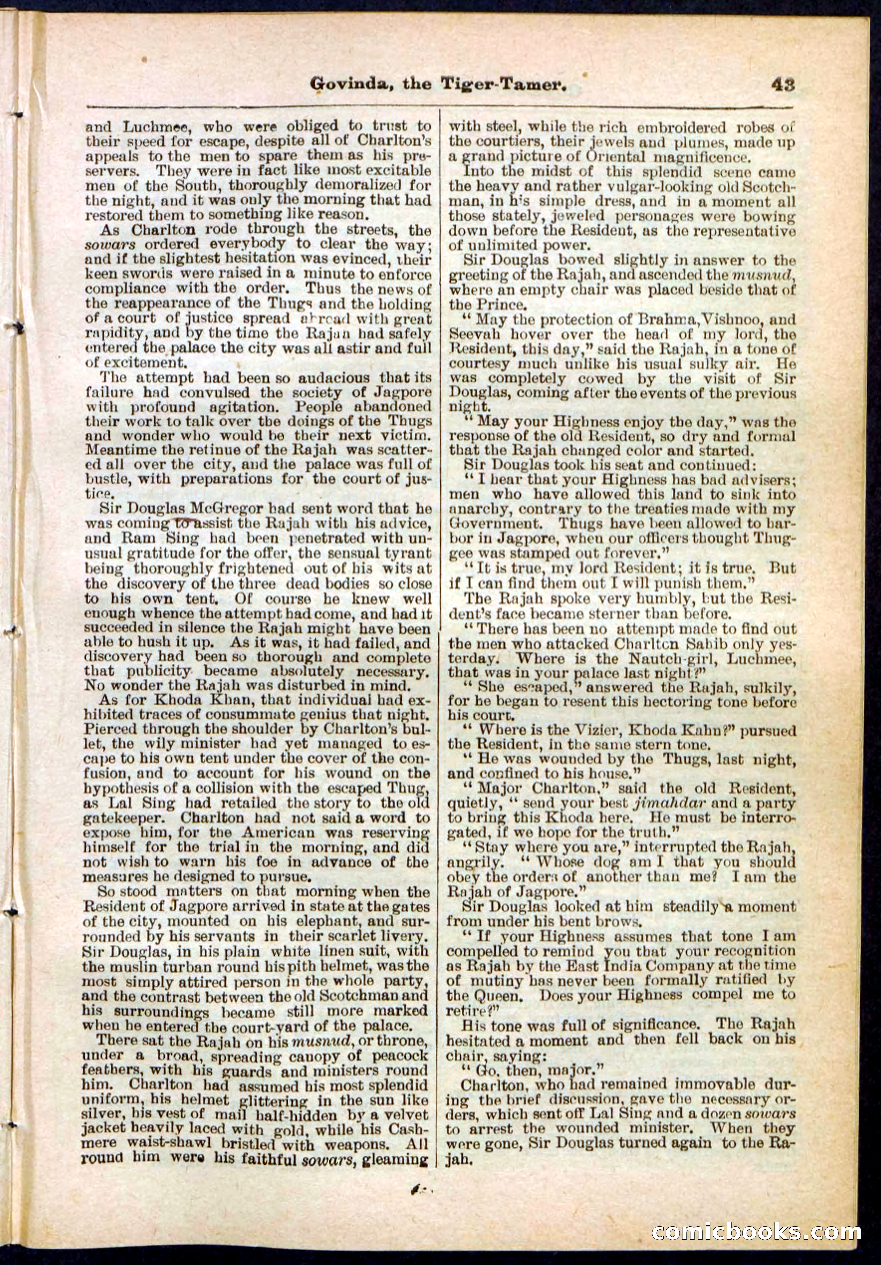 Beadle's Pocket Library No. 296 — page 43 of 48