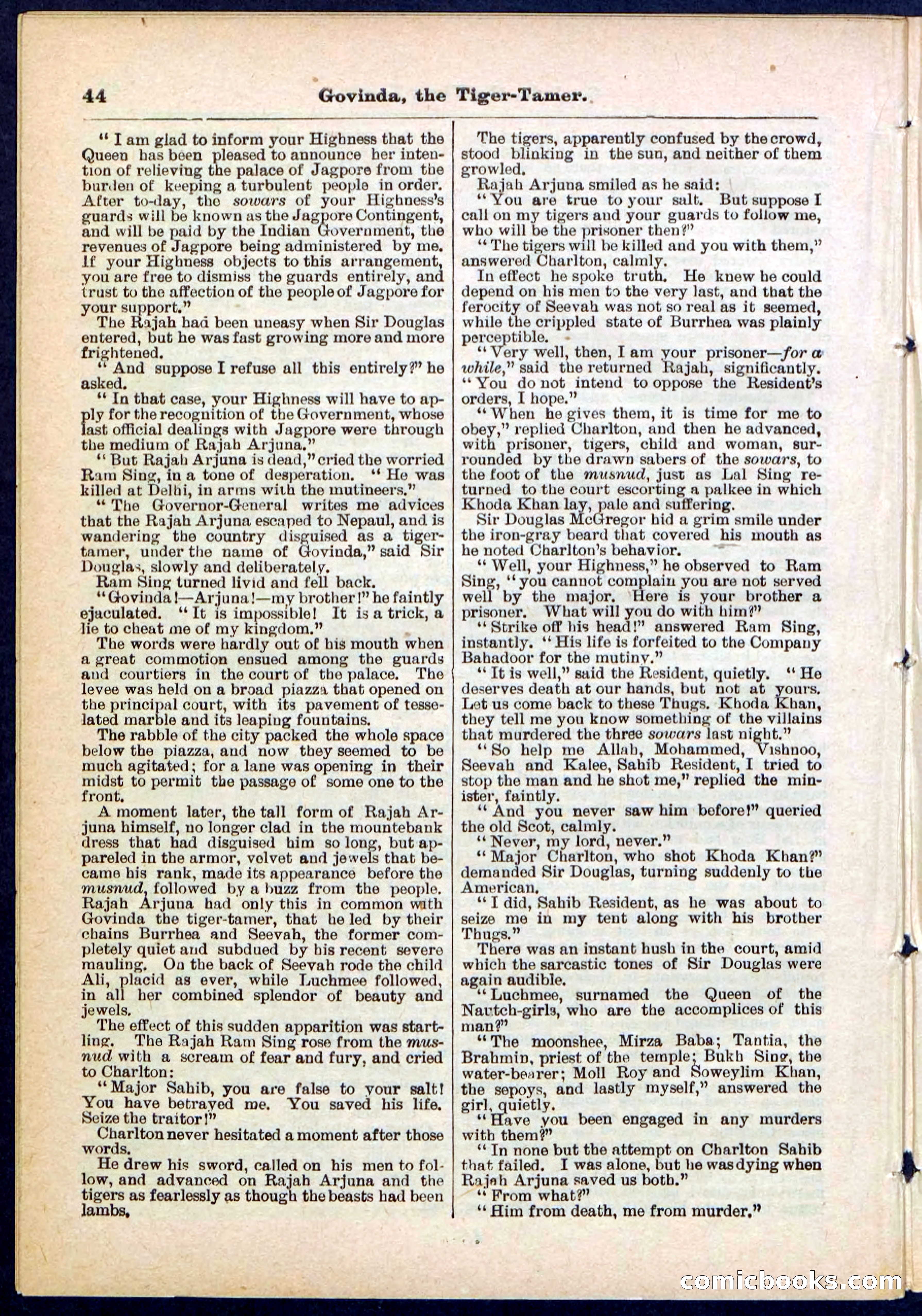 Beadle's Pocket Library No. 296 — page 44 of 48