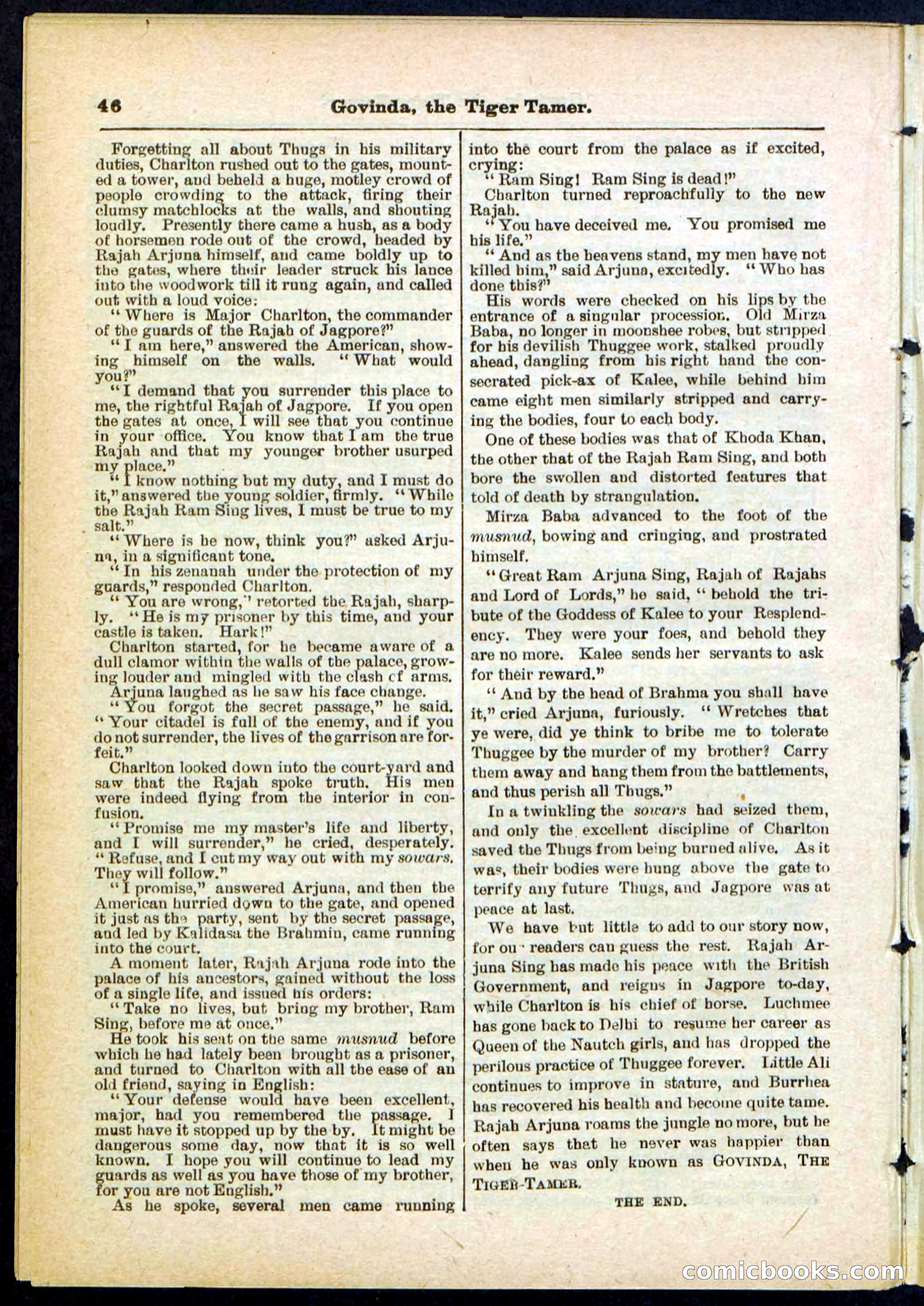 Beadle's Pocket Library No. 296 — page 46 of 48
