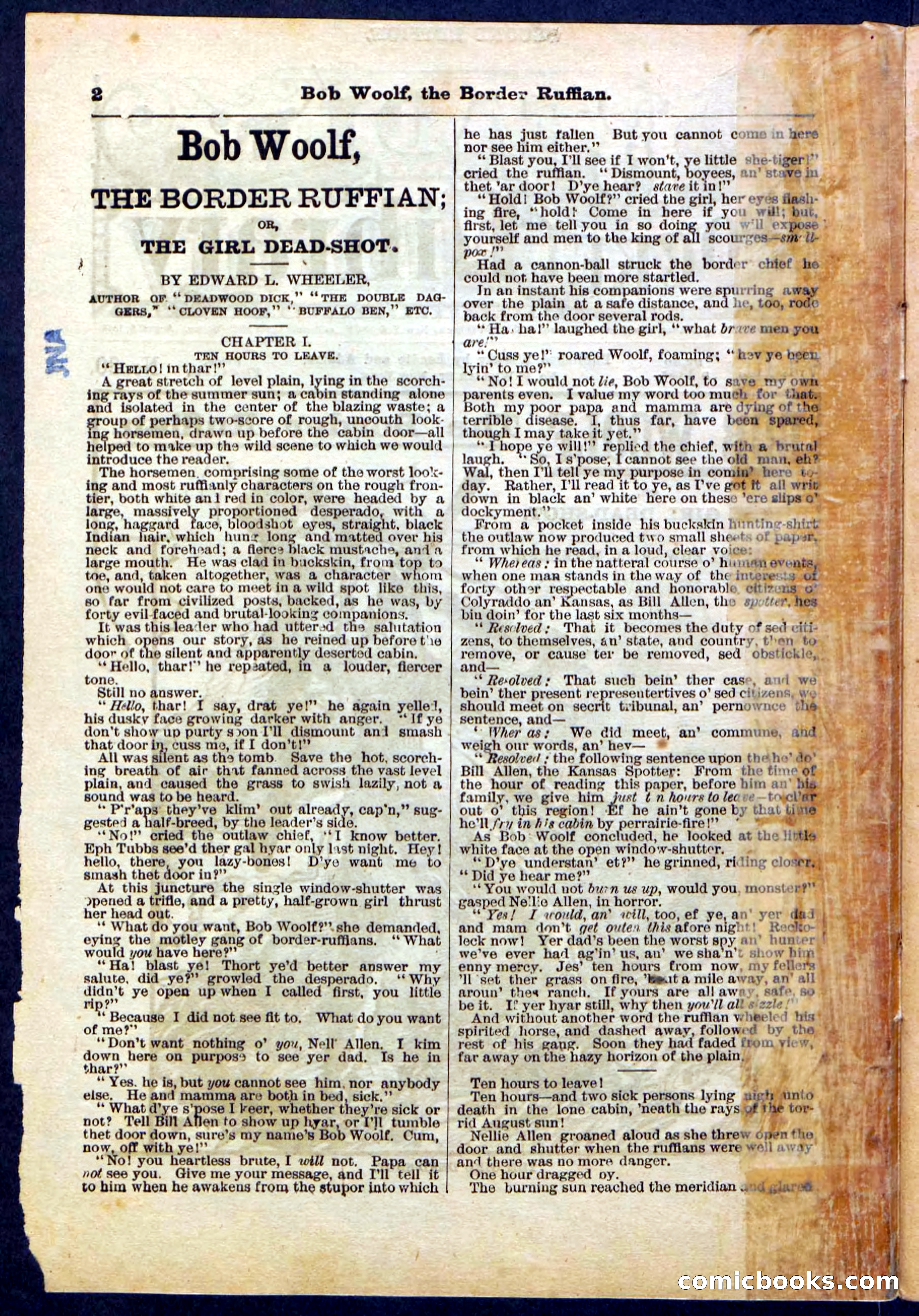 Beadle's Pocket Library, Vol. III, No. 30 — page 2 of 32