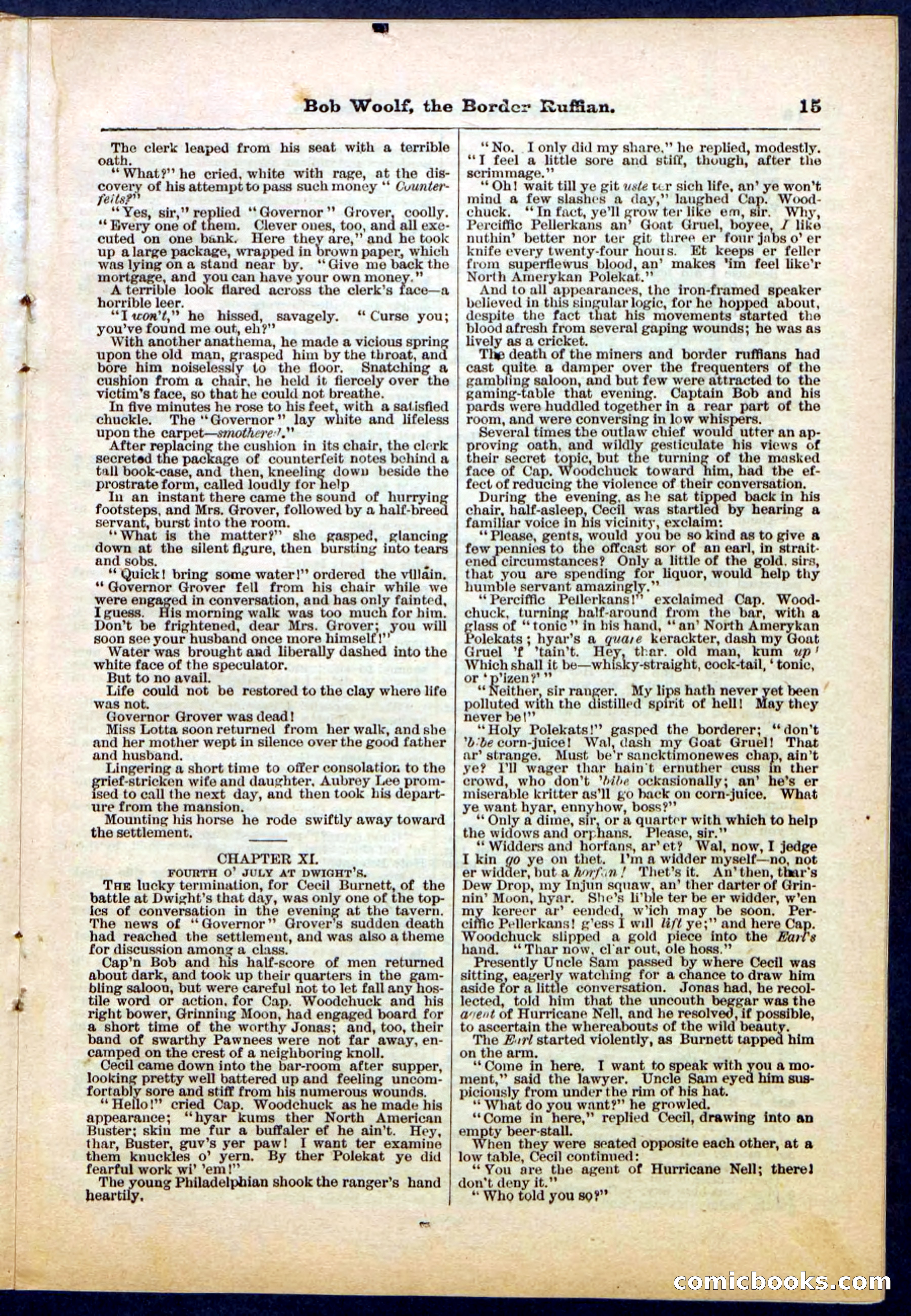 Beadle's Pocket Library, Vol. III, No. 30 — page 15 of 32