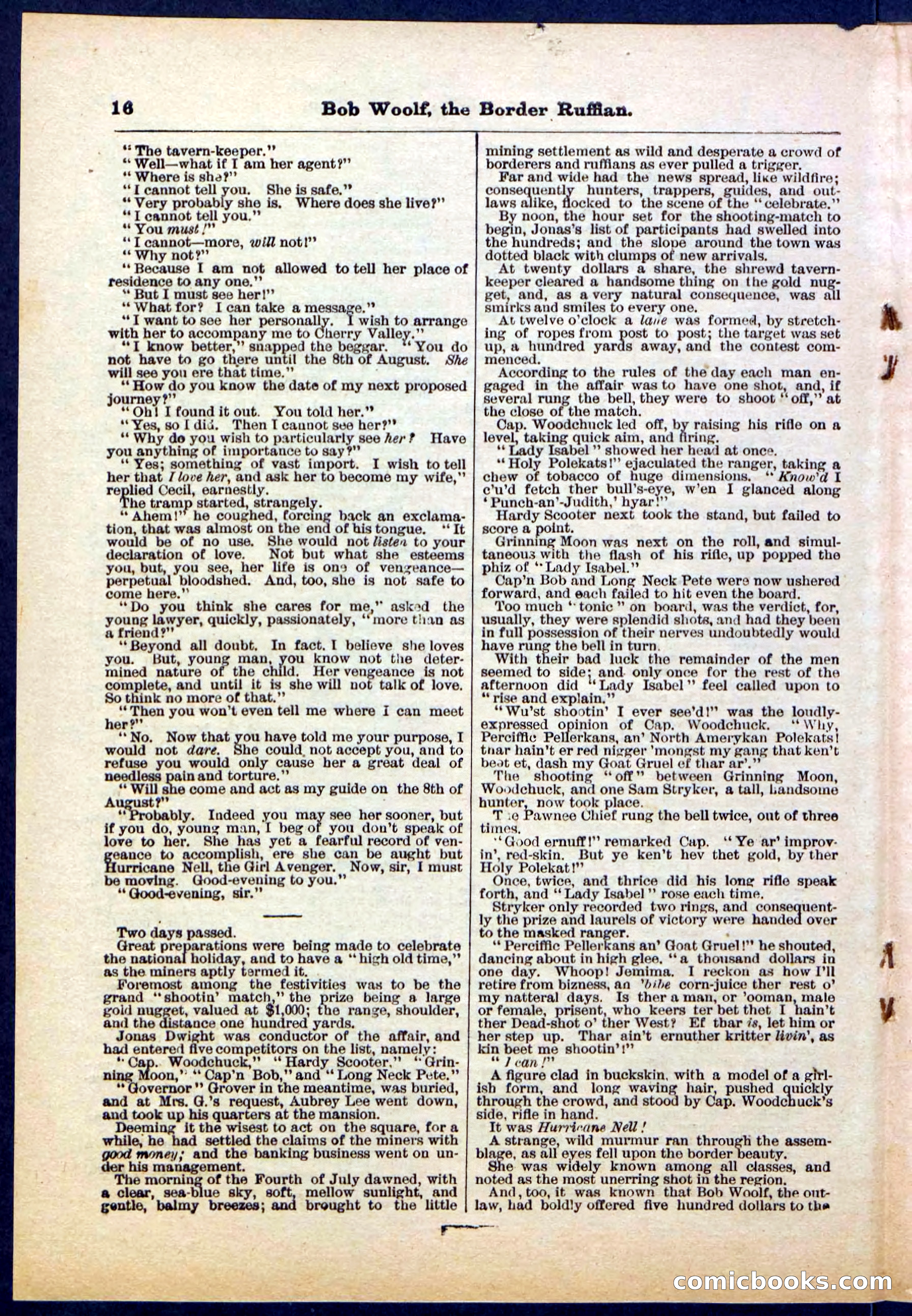 Beadle's Pocket Library, Vol. III, No. 30 — page 16 of 32