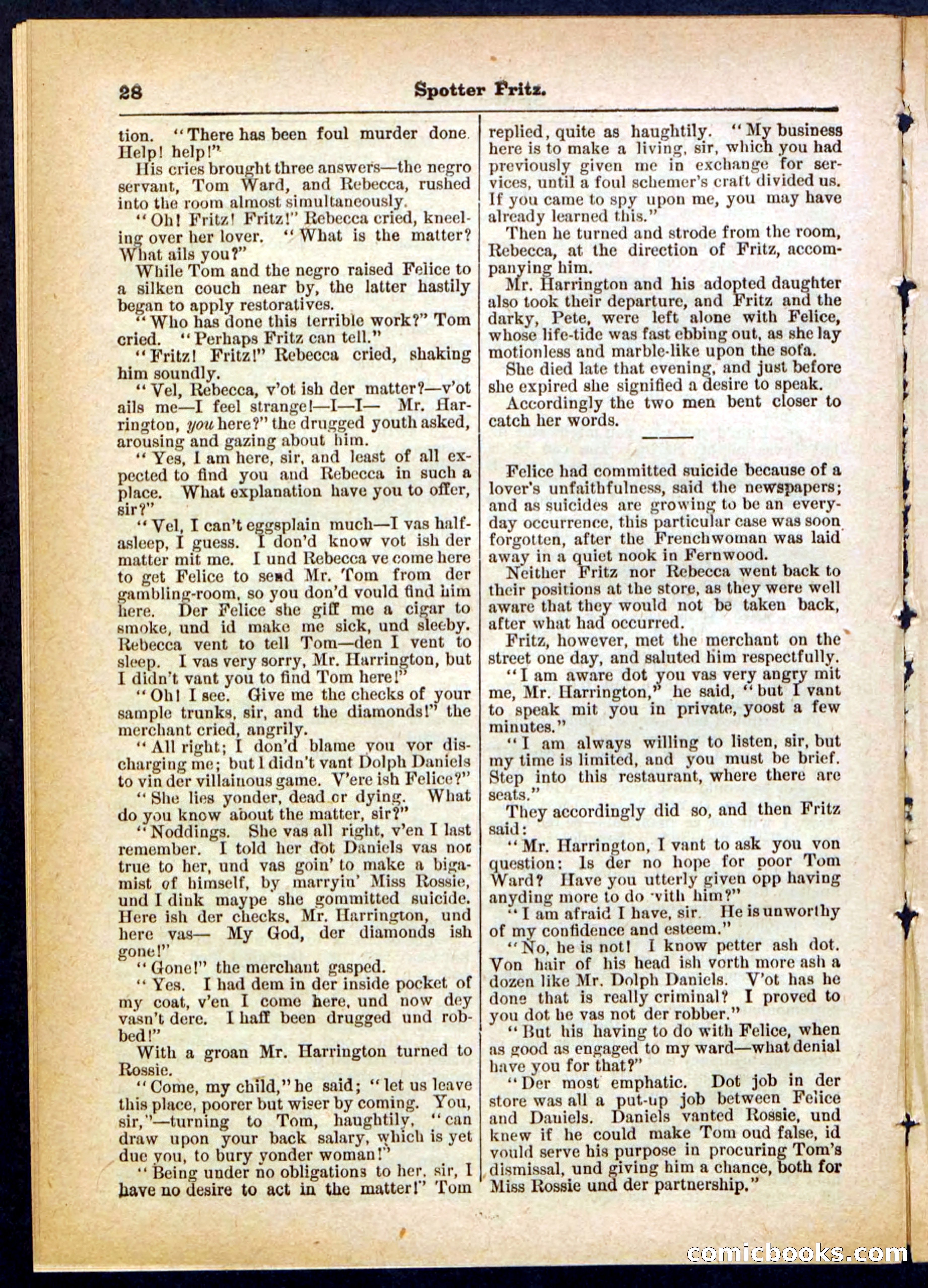 Beadle's Pocket Library No. 306 — page 28 of 32
