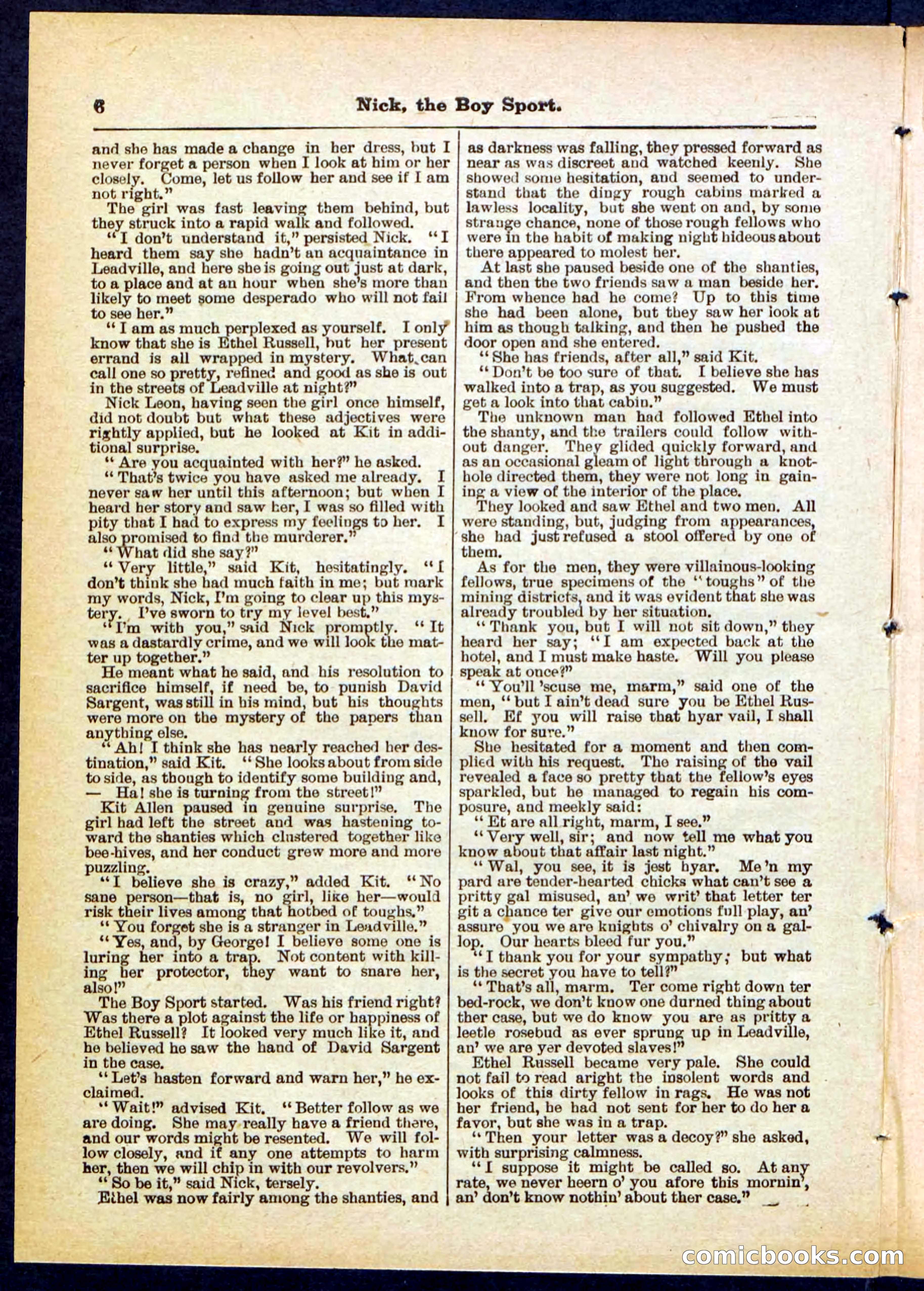 Beadle's Pocket Library, No. 307 — page 6 of 32